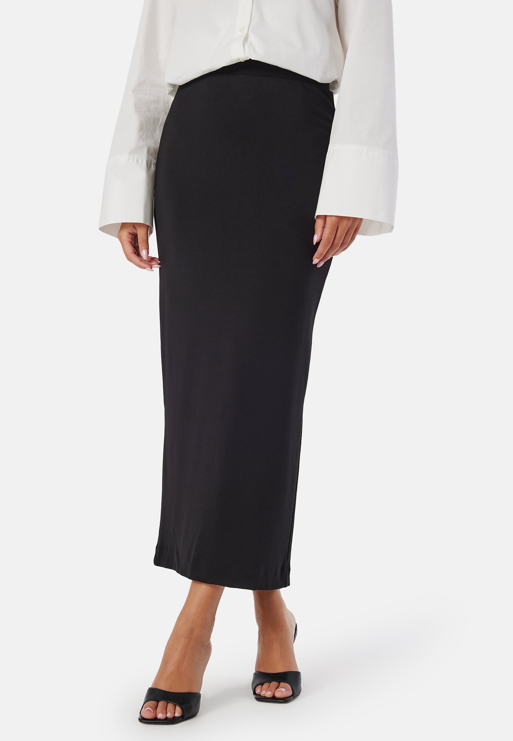 Produktfoto för Selected Femme - SLFShelly MW Ankle Skirt - Kjol - Black - XS