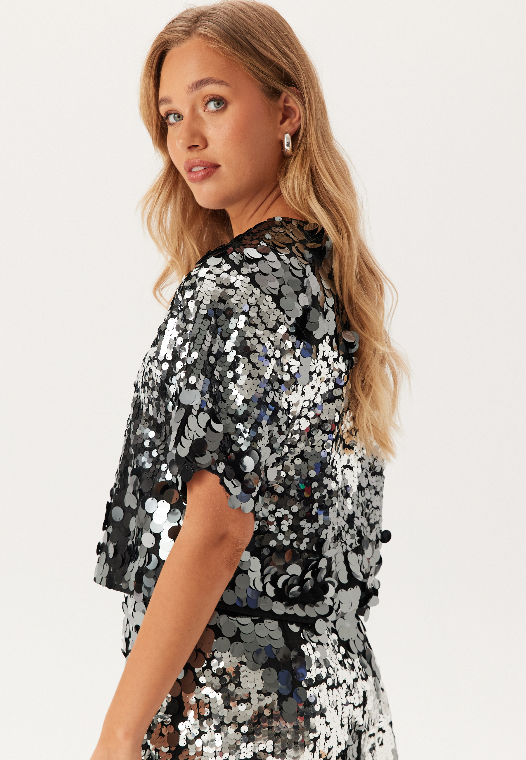 Slftana 3/4 SEQUINS TOP Sequin 2