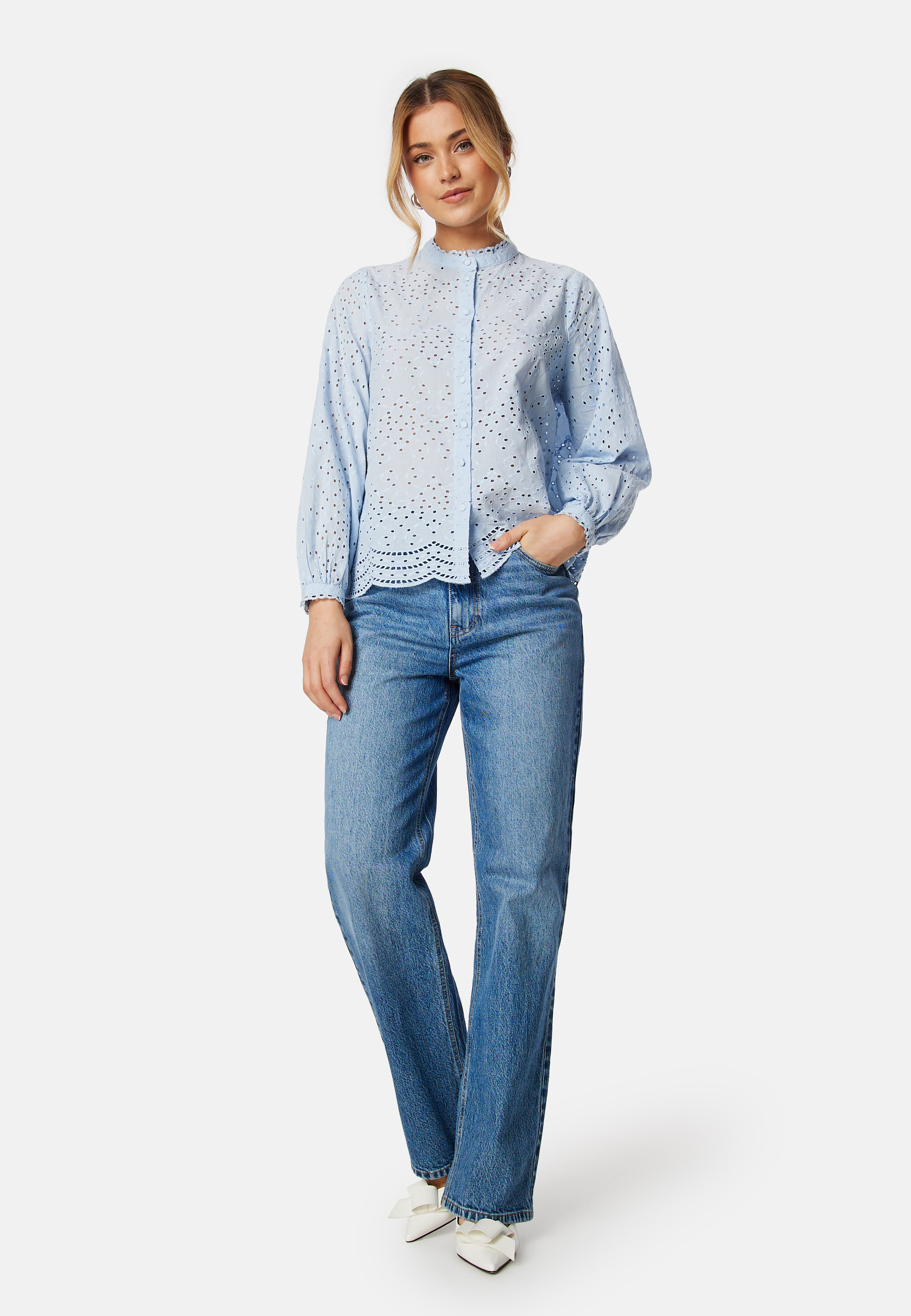Slftatiana L/S Embr Shirt 2