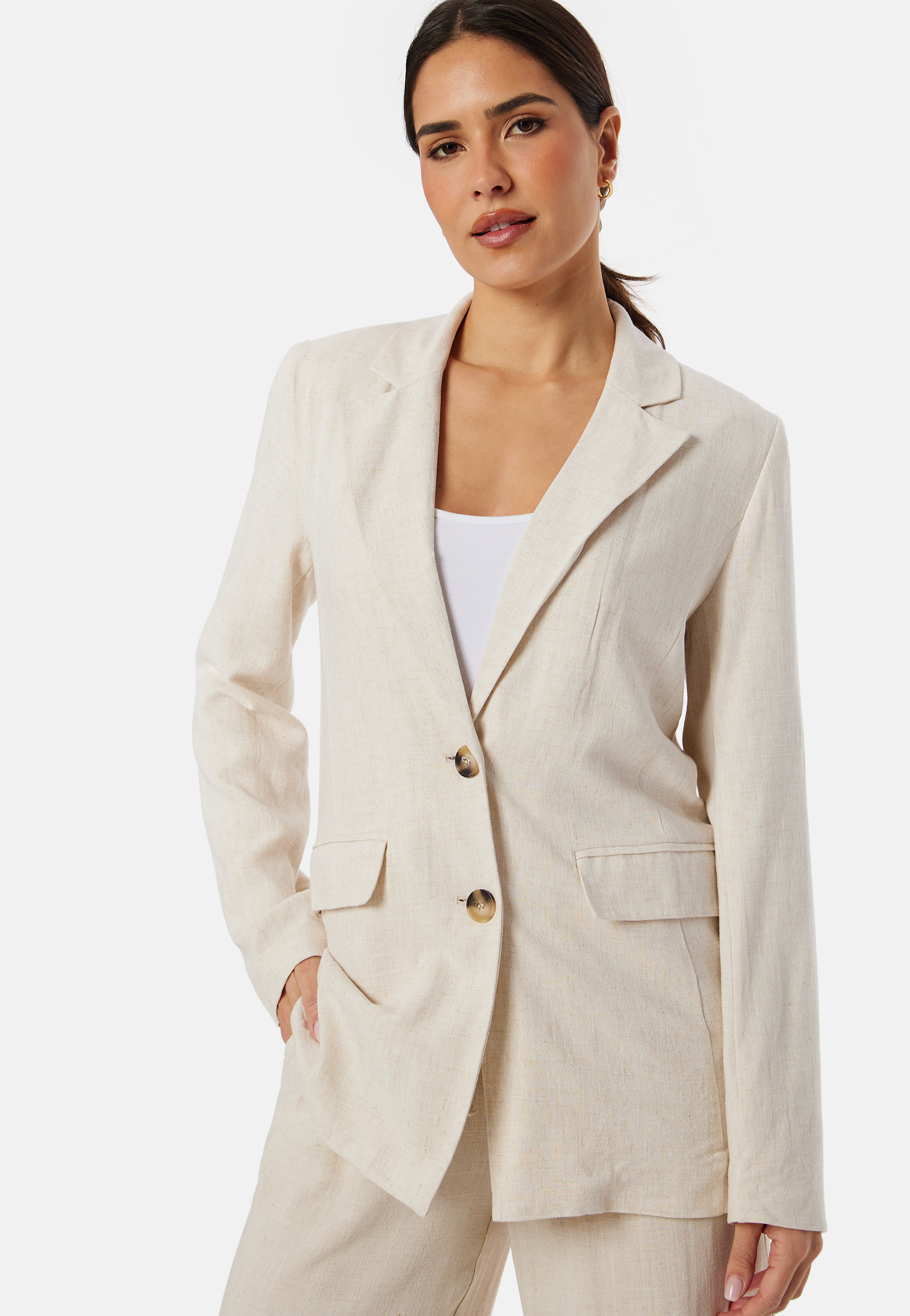 Produktfoto för SELECTED FEMME Slfviva LS Blazer Sandshell 38