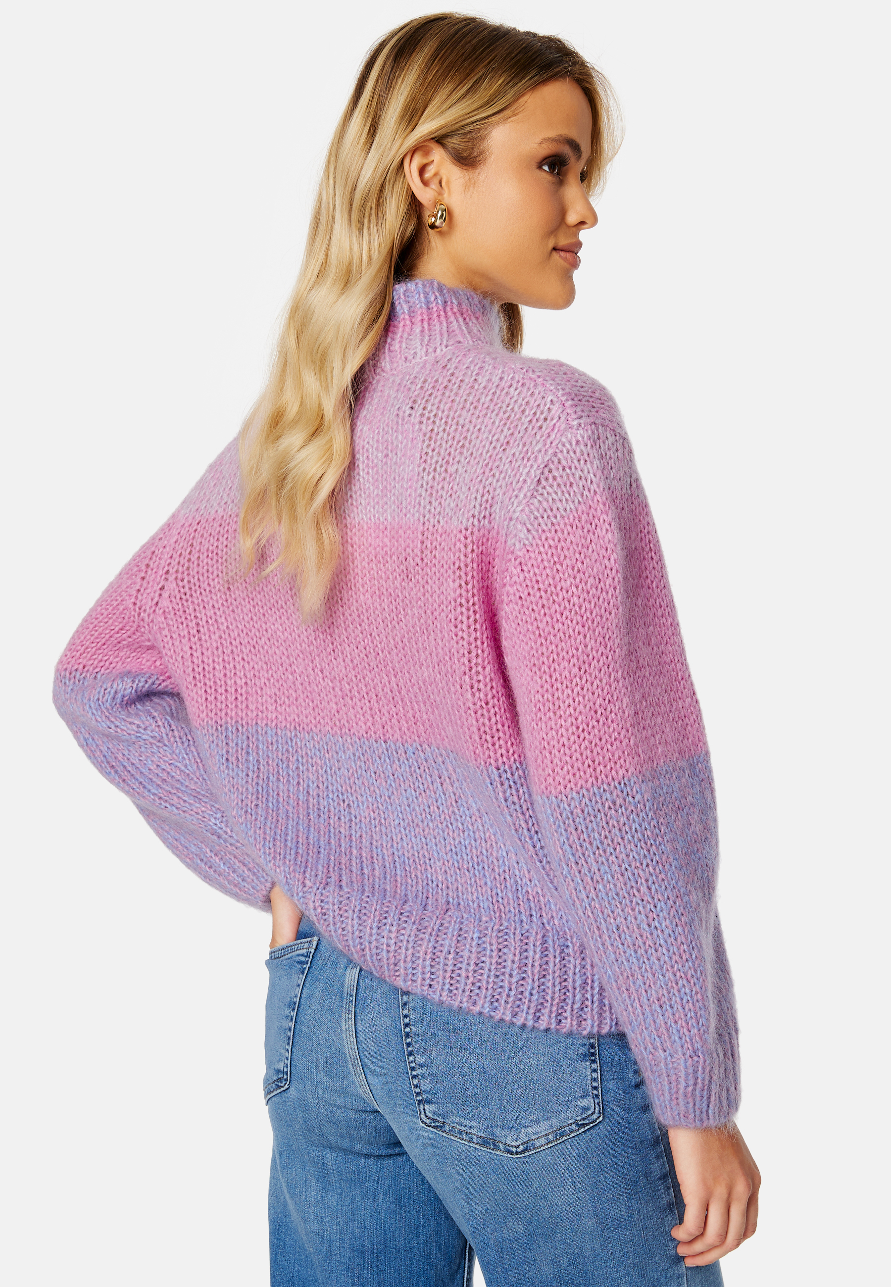 Suanne Stripe LS Knit Highneck 2
