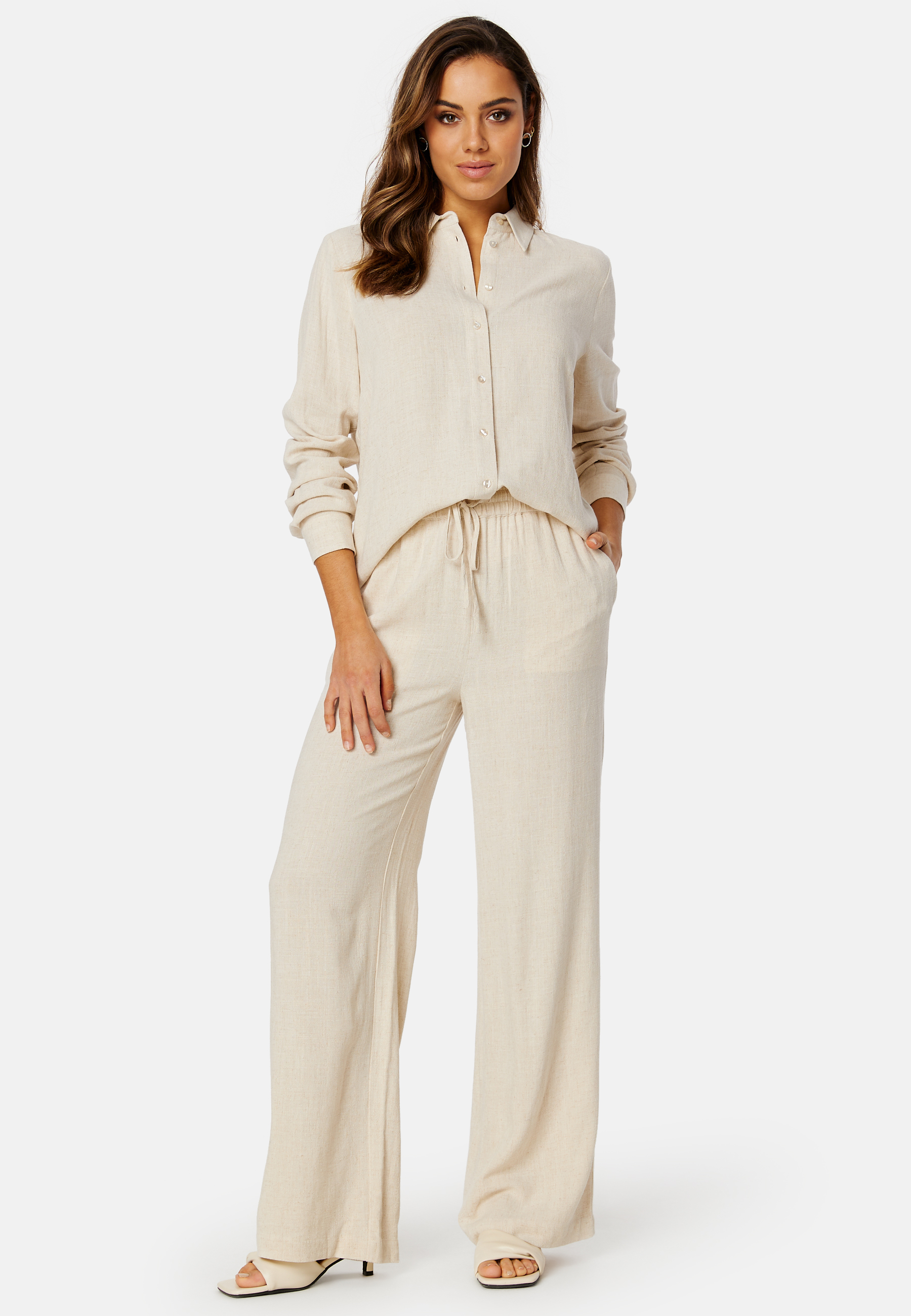 Selected Femme Viva Gulia Linbukse - Sandshell