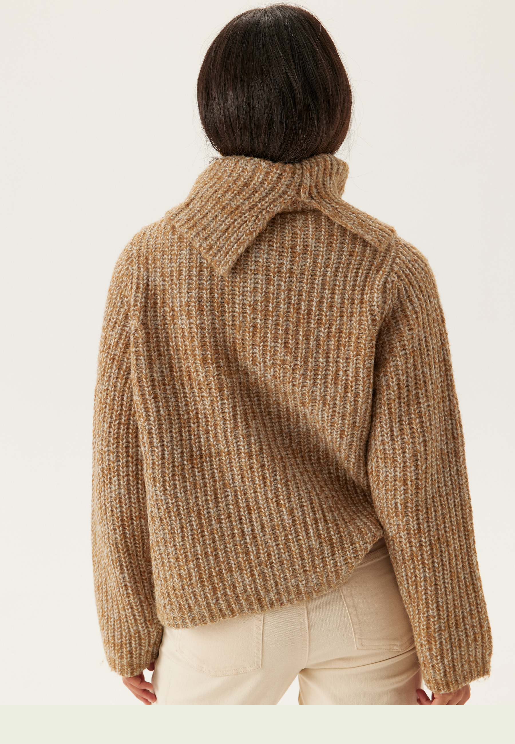 Slfchicago Ls Knit Split Roll 2