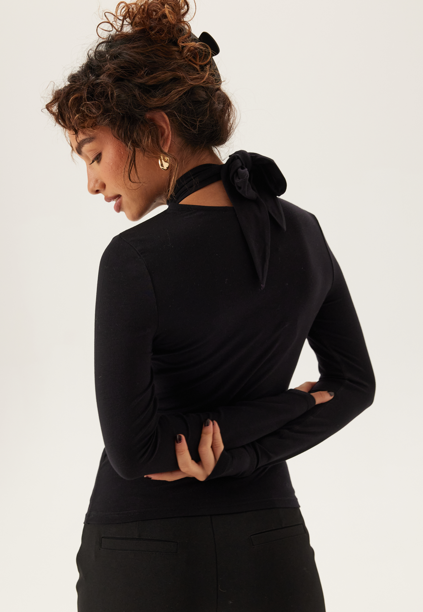 Slflina Lano Ls High Neck Top 1