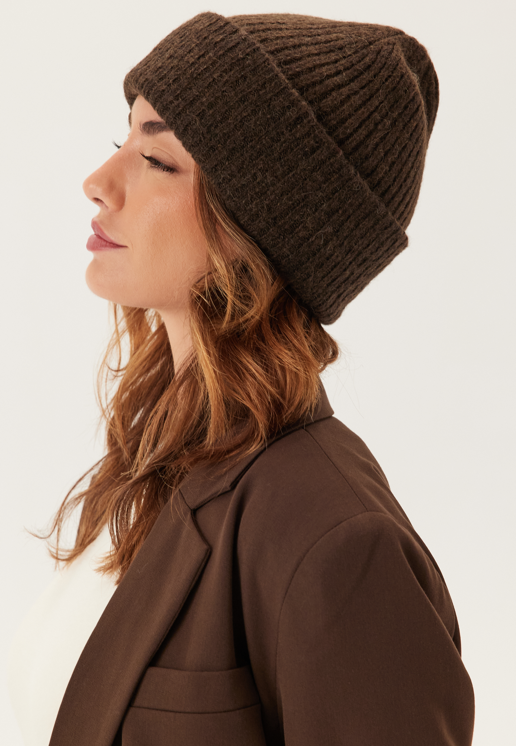 Slflulu Wool Blend Knit Beanie