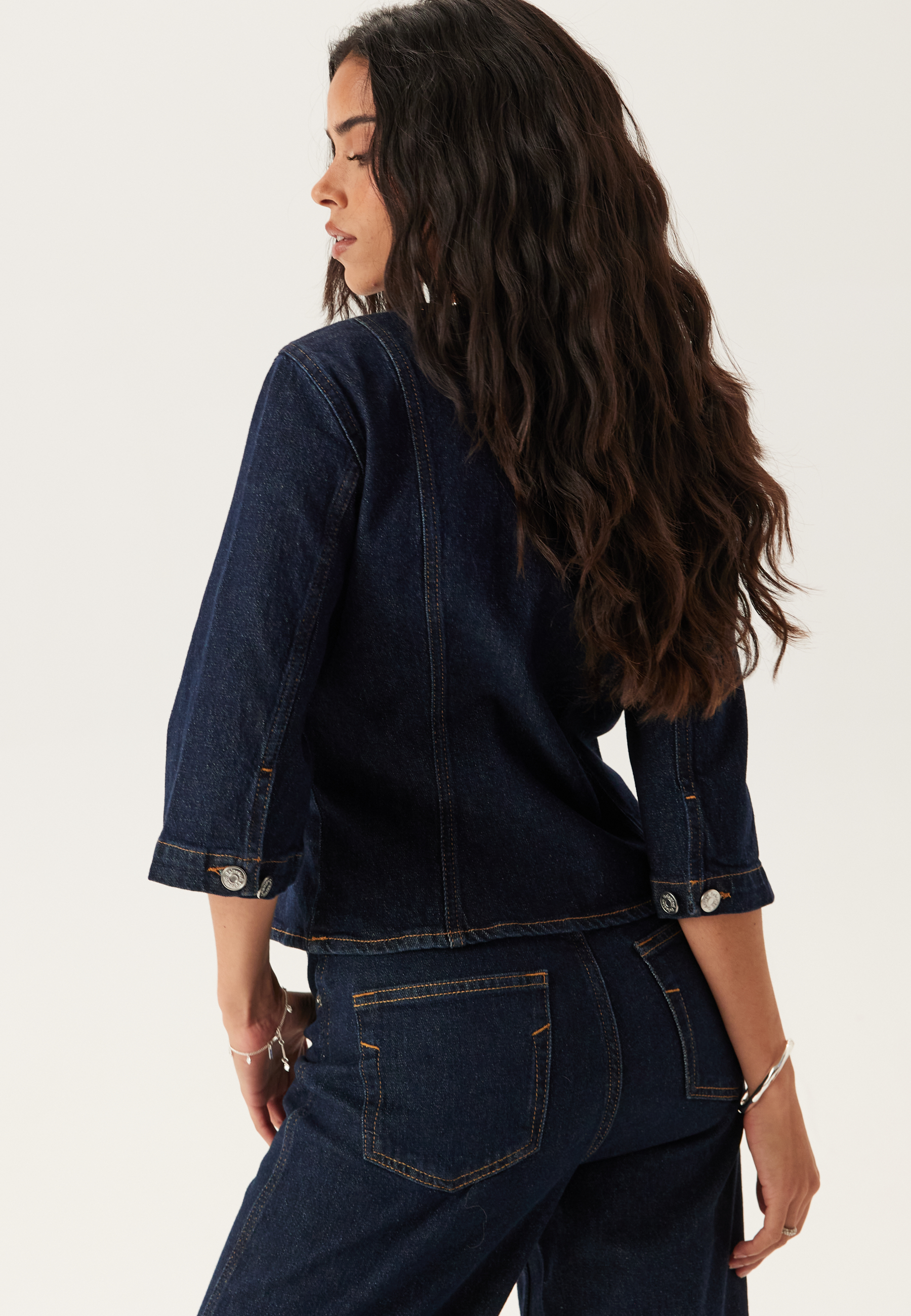 Slfvida-kori 3/4 SHORT DENIM J 2