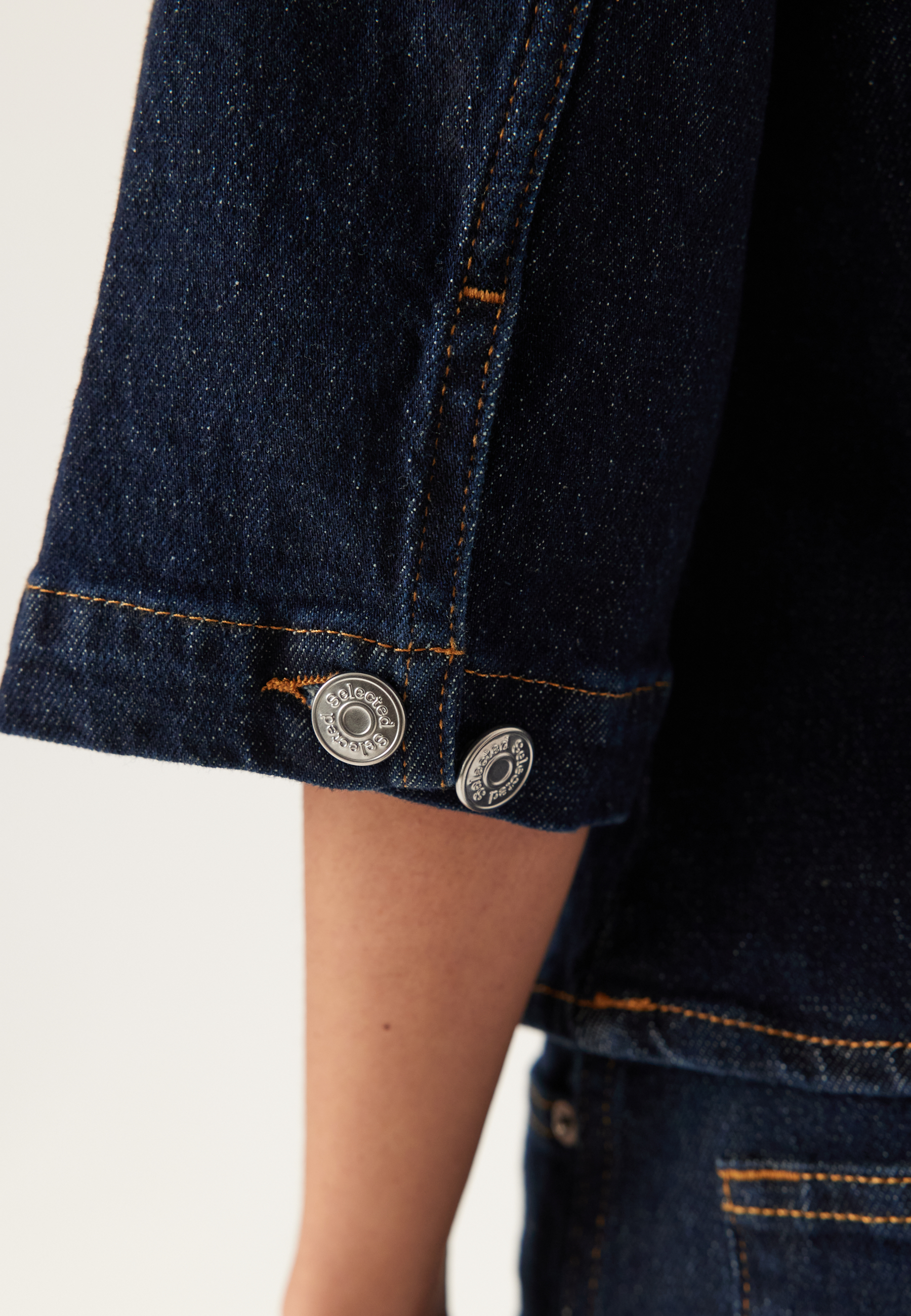 Slfvida-kori 3/4 SHORT DENIM J 5