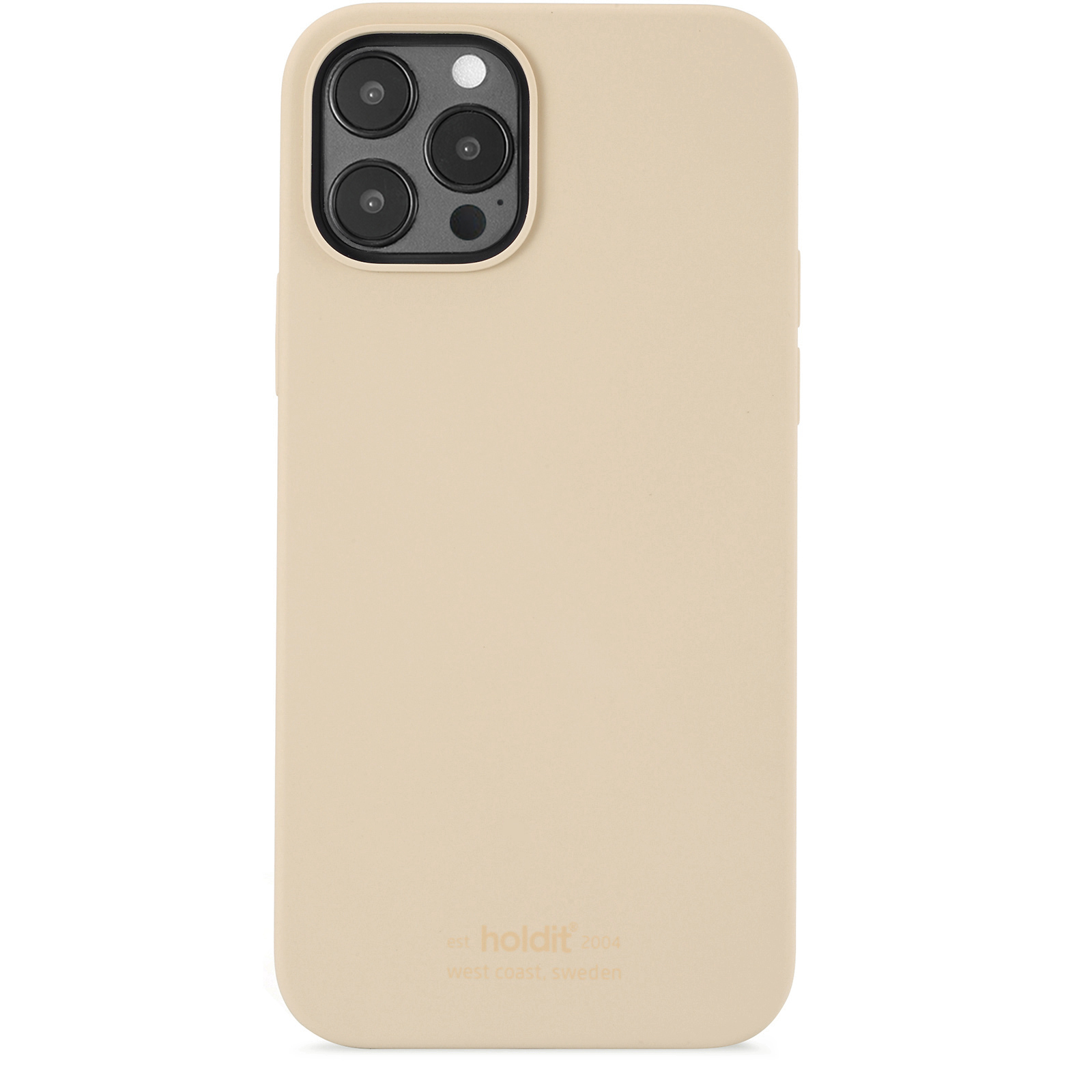 Holdit Deksel Silikon (iPhone 12/12 Pro) - Beige