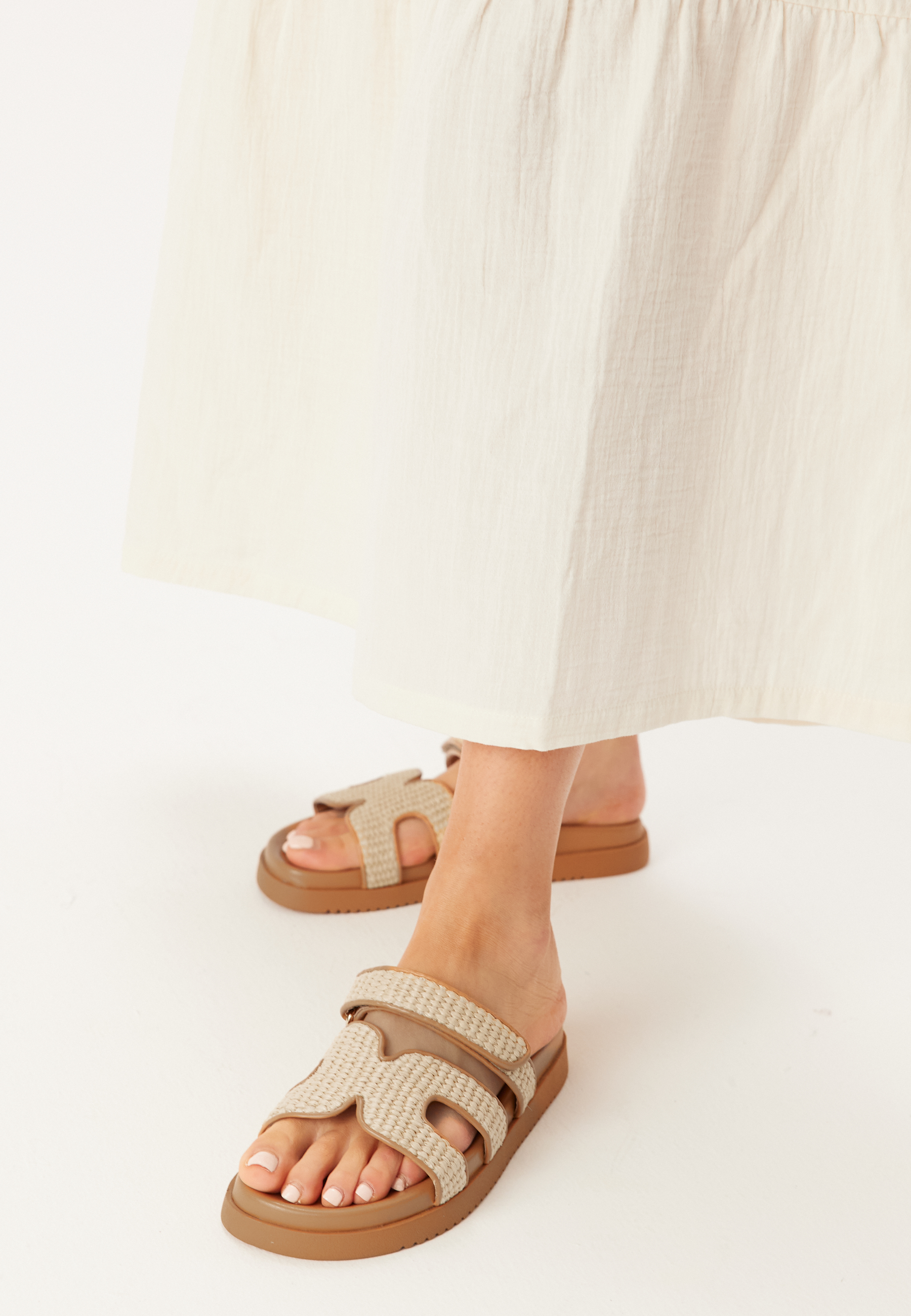 Steve Madden Missile Sandaler - Natural Raffia