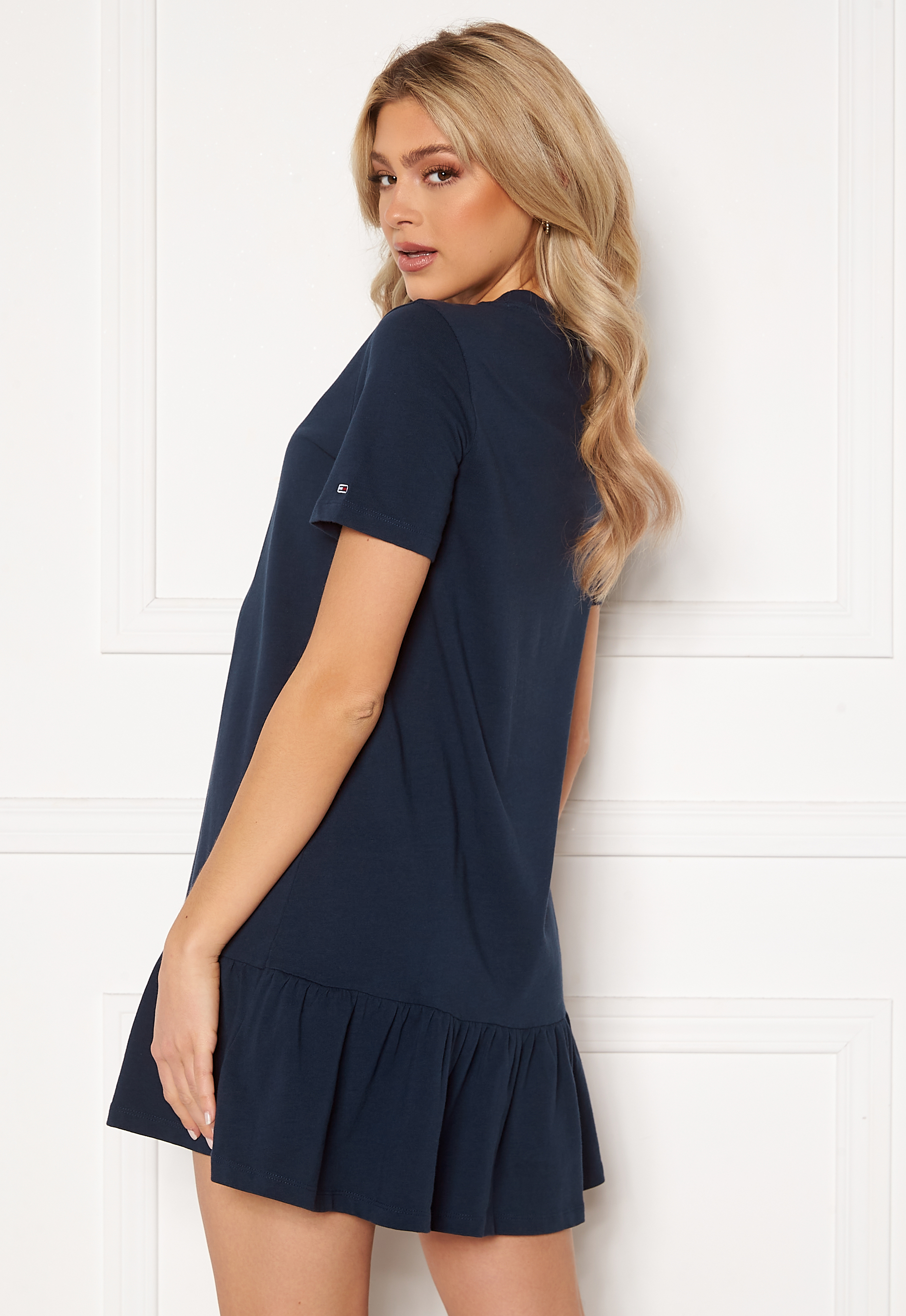 Logo Peplum Dress 2