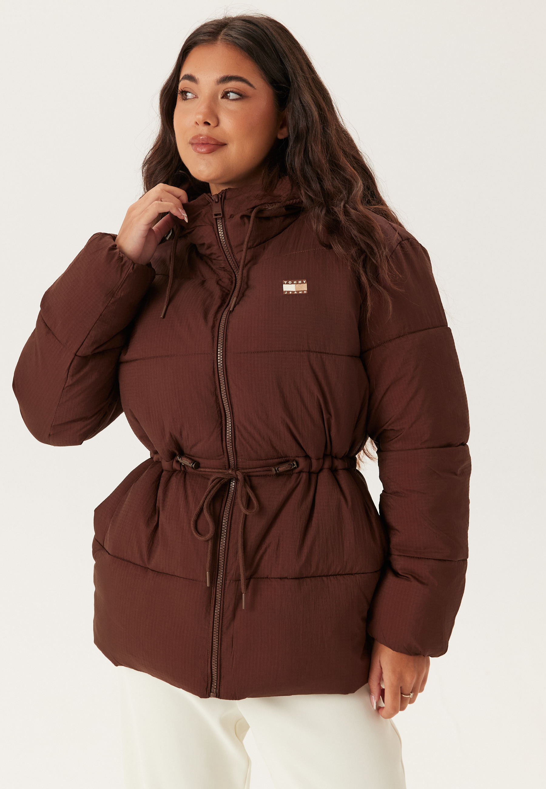 Tjw Hooded Midi Puffer Jacket