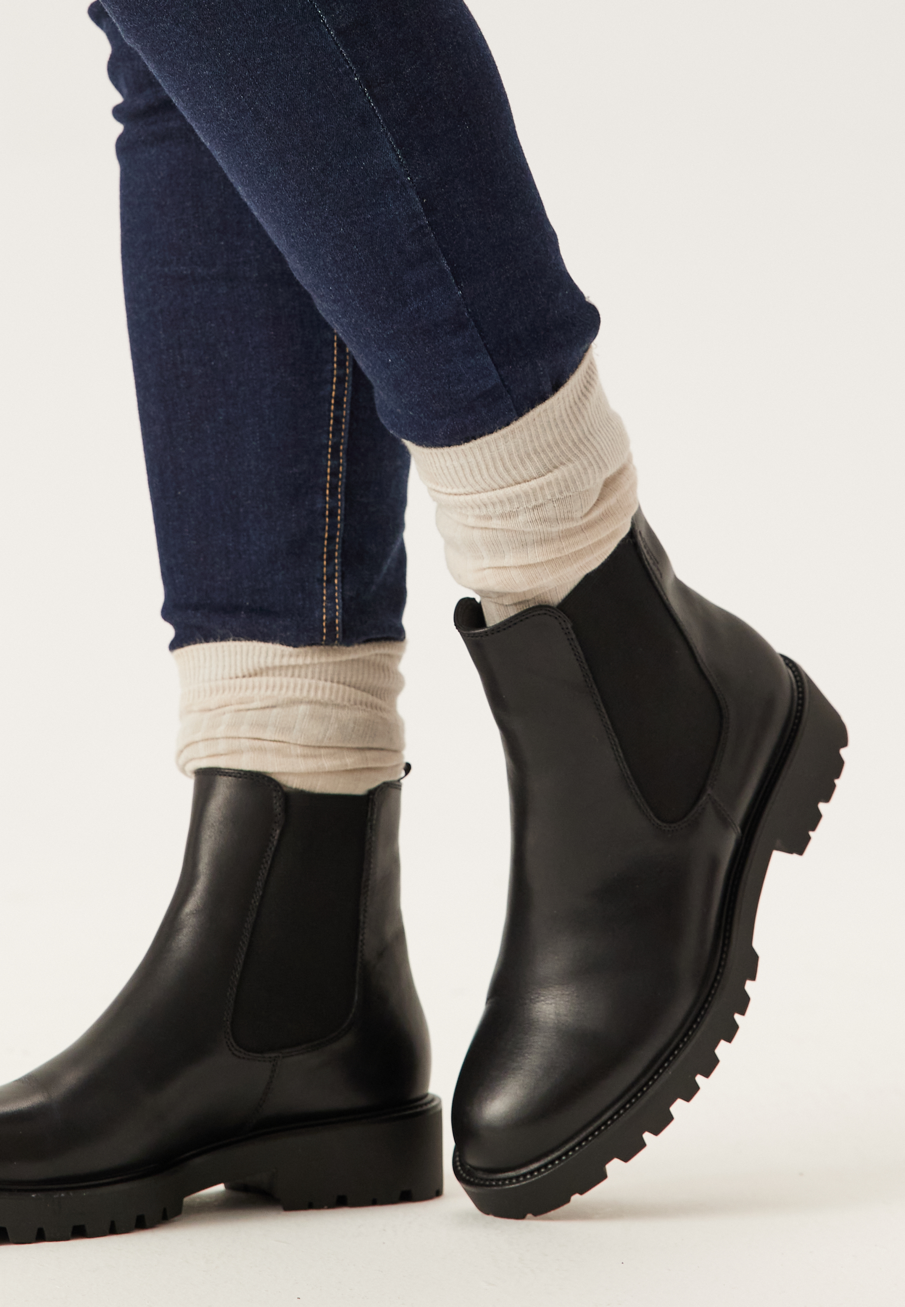 Kenova Chunky Leather Boots