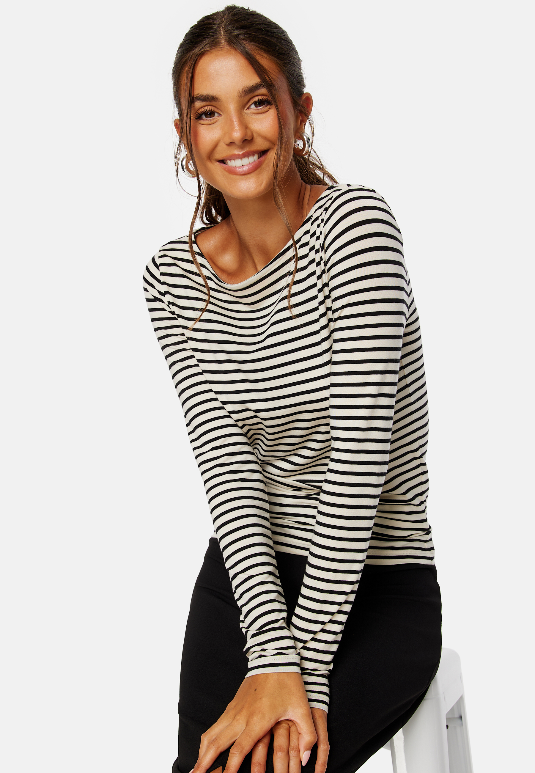 Fiona LS Boatneck Top