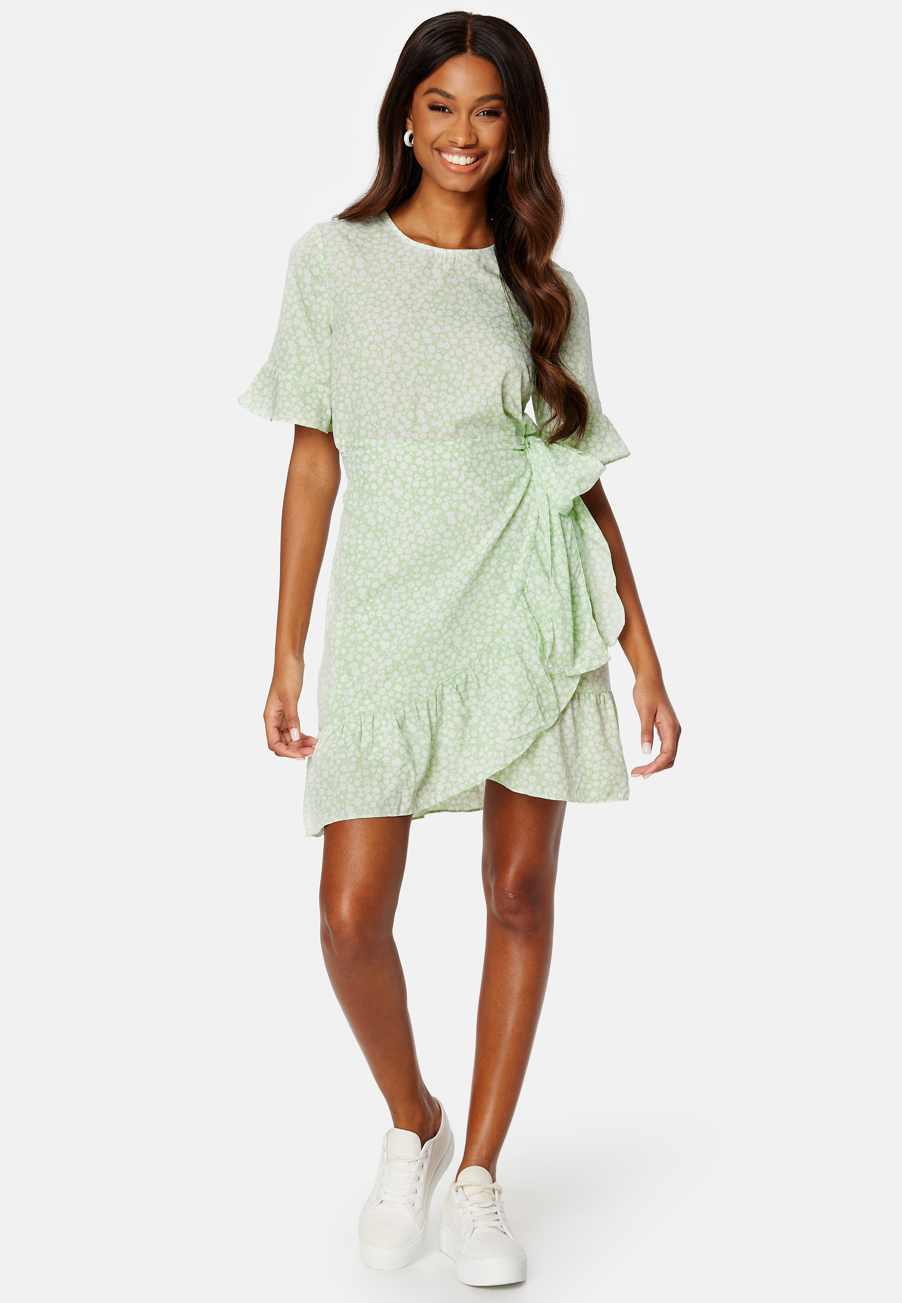 Henna 2/4 O-Neck Short Dress