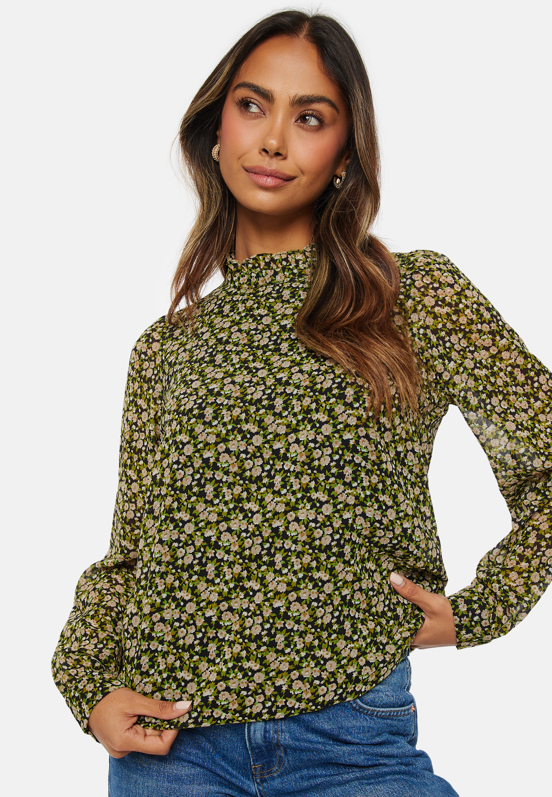 Holly Vica LS Frill Top