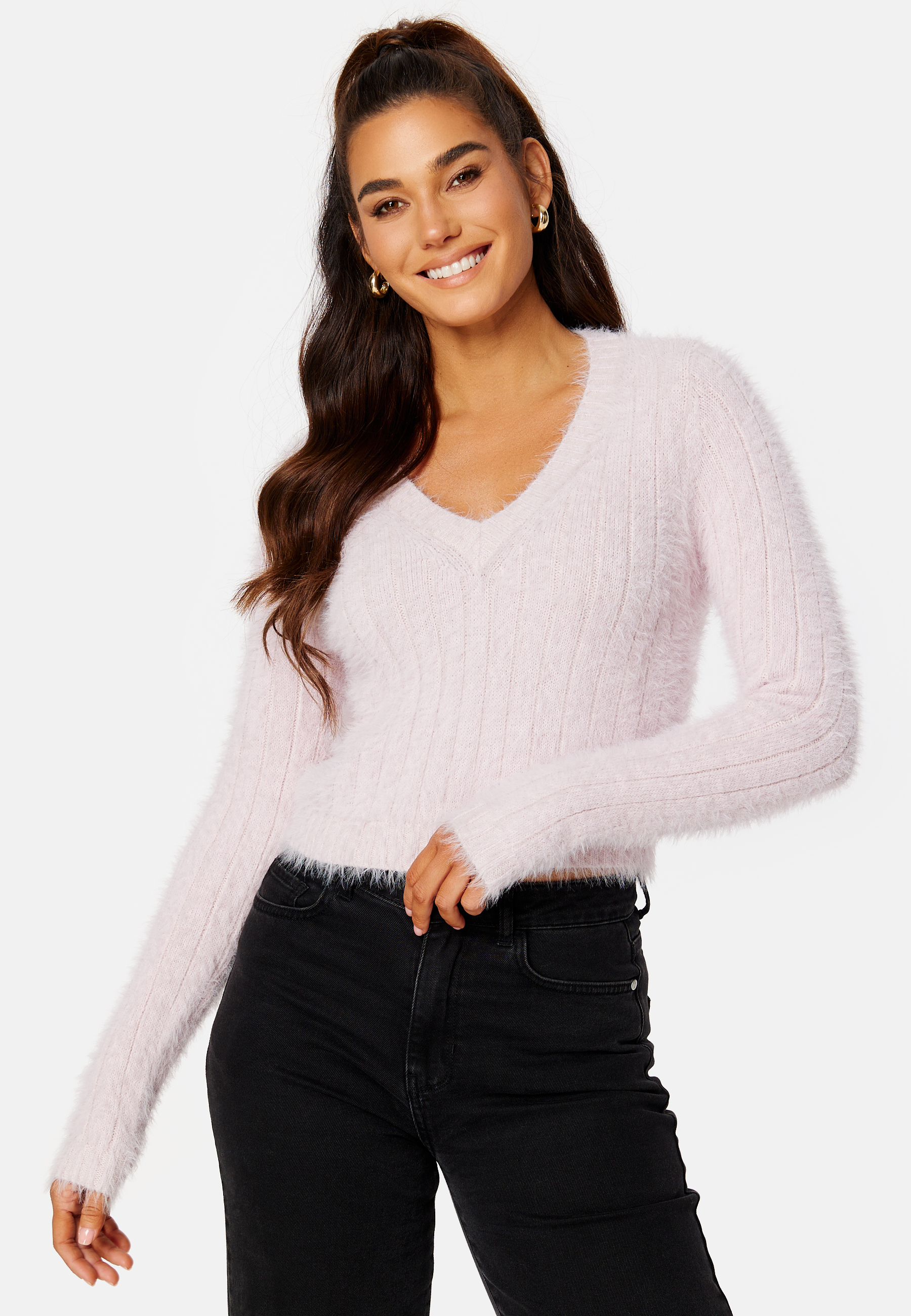 Image of Poilu LS V-Neck Blouse