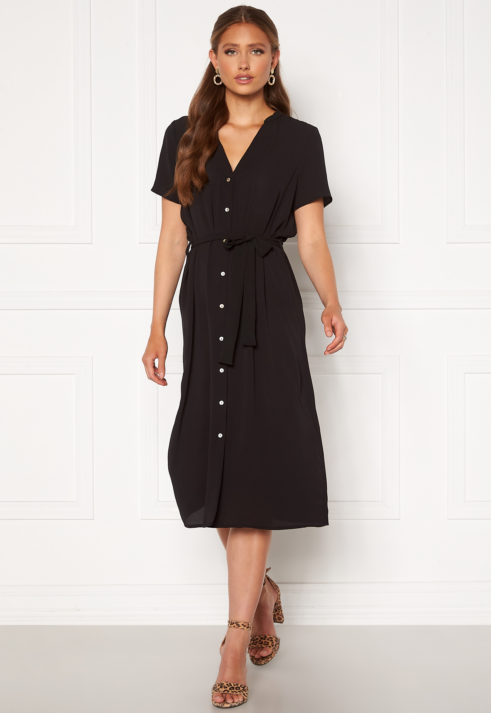Saga SS Calf Shirt Dress