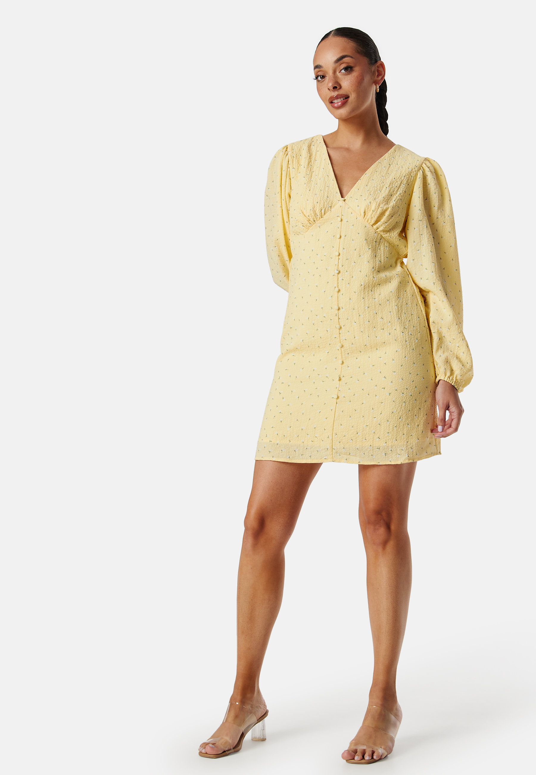 Vmamanda LS V-Neck short dress 2