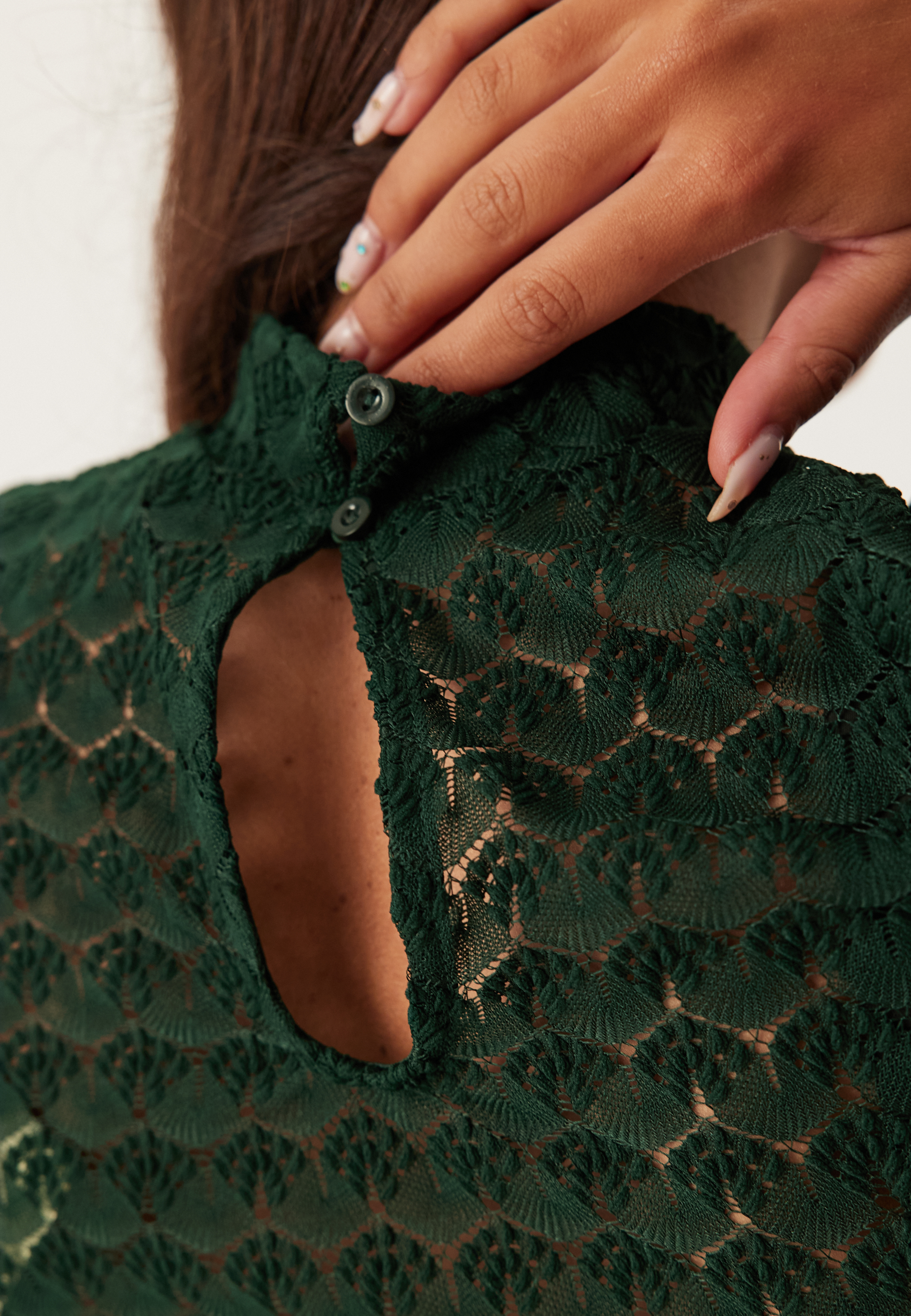 Vmbecca Ls High Neck Lace Top 4