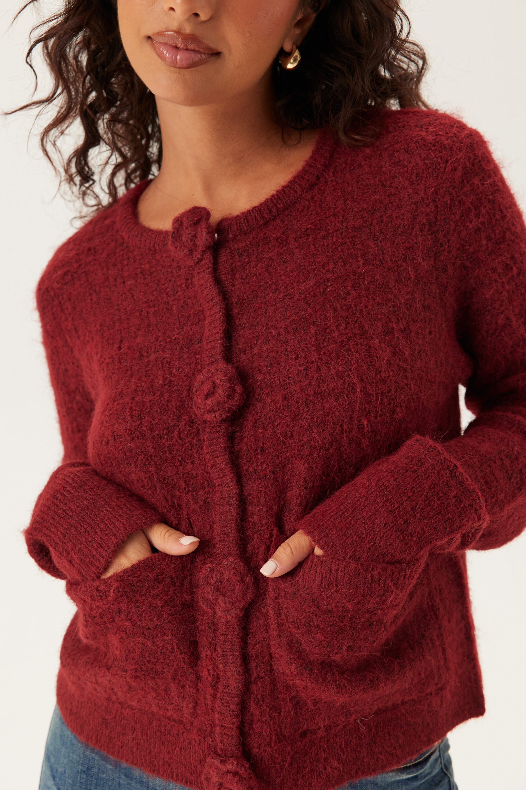 Vmblossom Ls O-neck Cardigan 3