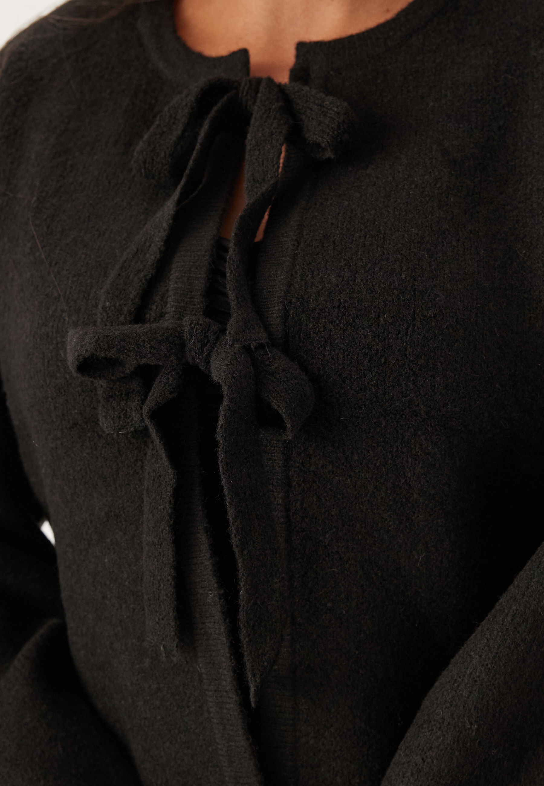 Vmbow Ls O-neck Tie Cardigan 3