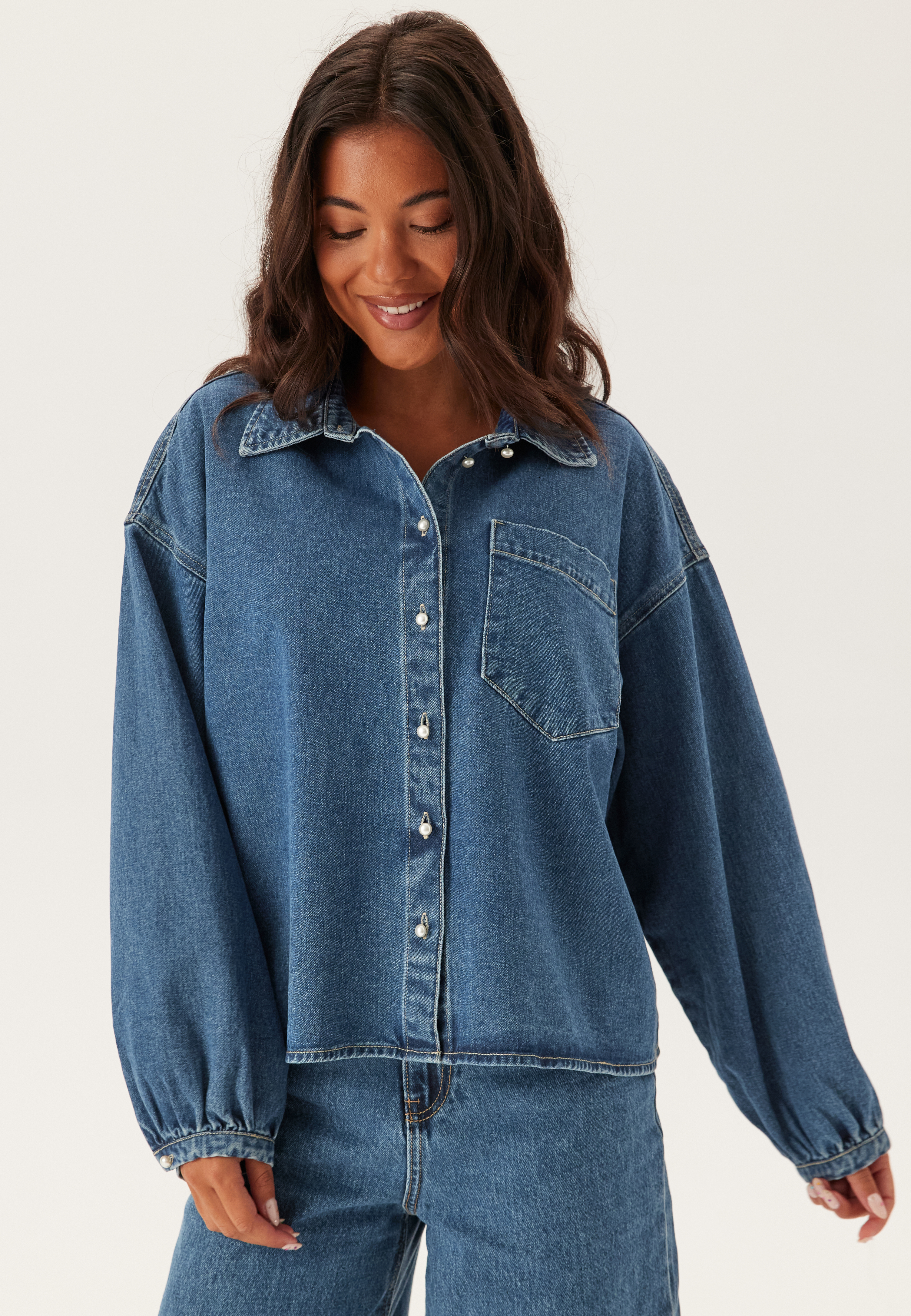 Vmelora Ls Denim Shirt 4