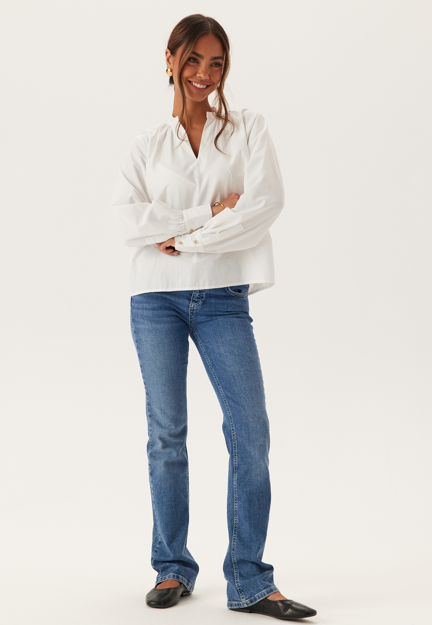 Vmfanni Ls V-neck Top 2