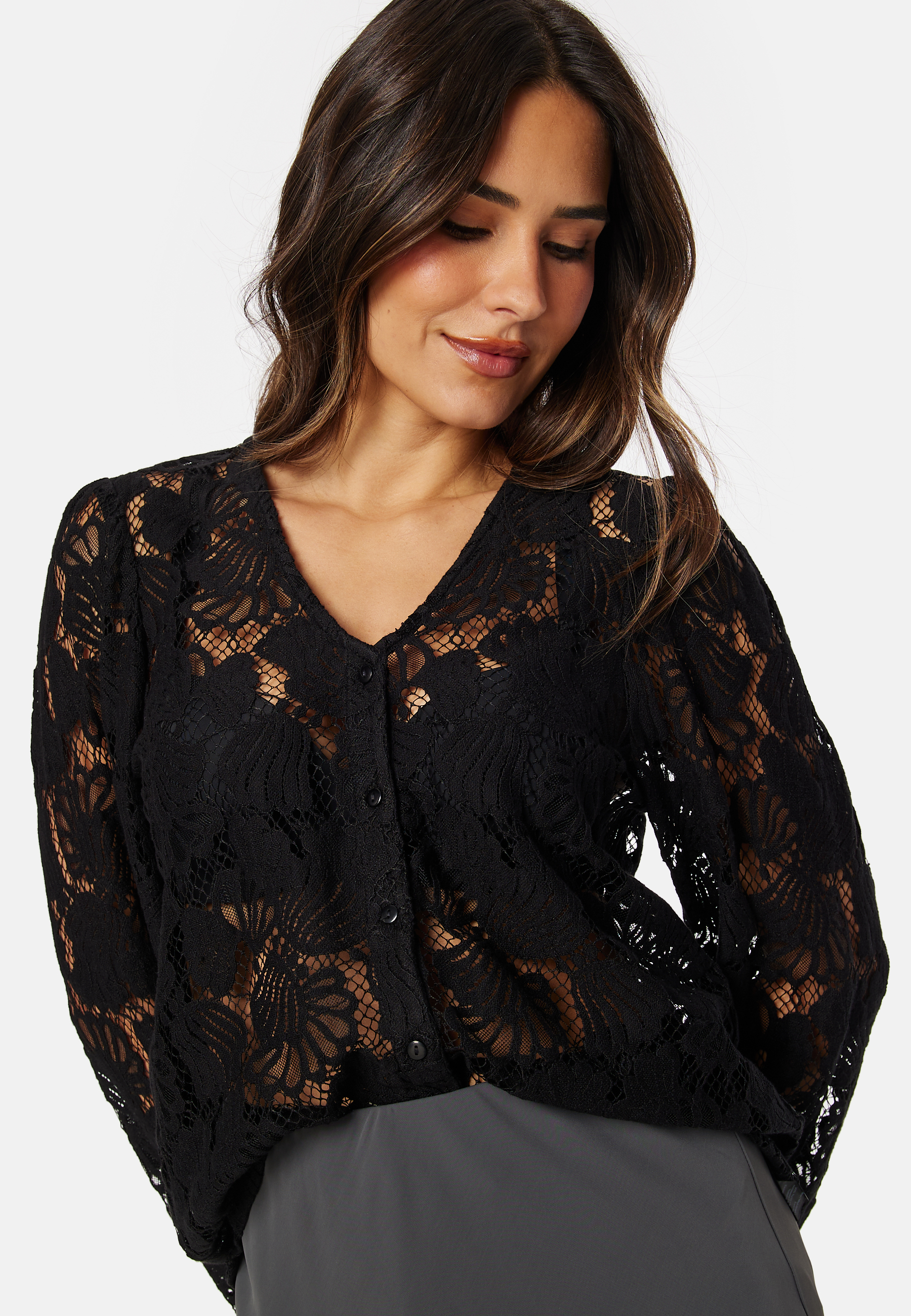 Vmgabena L/S lace shirt