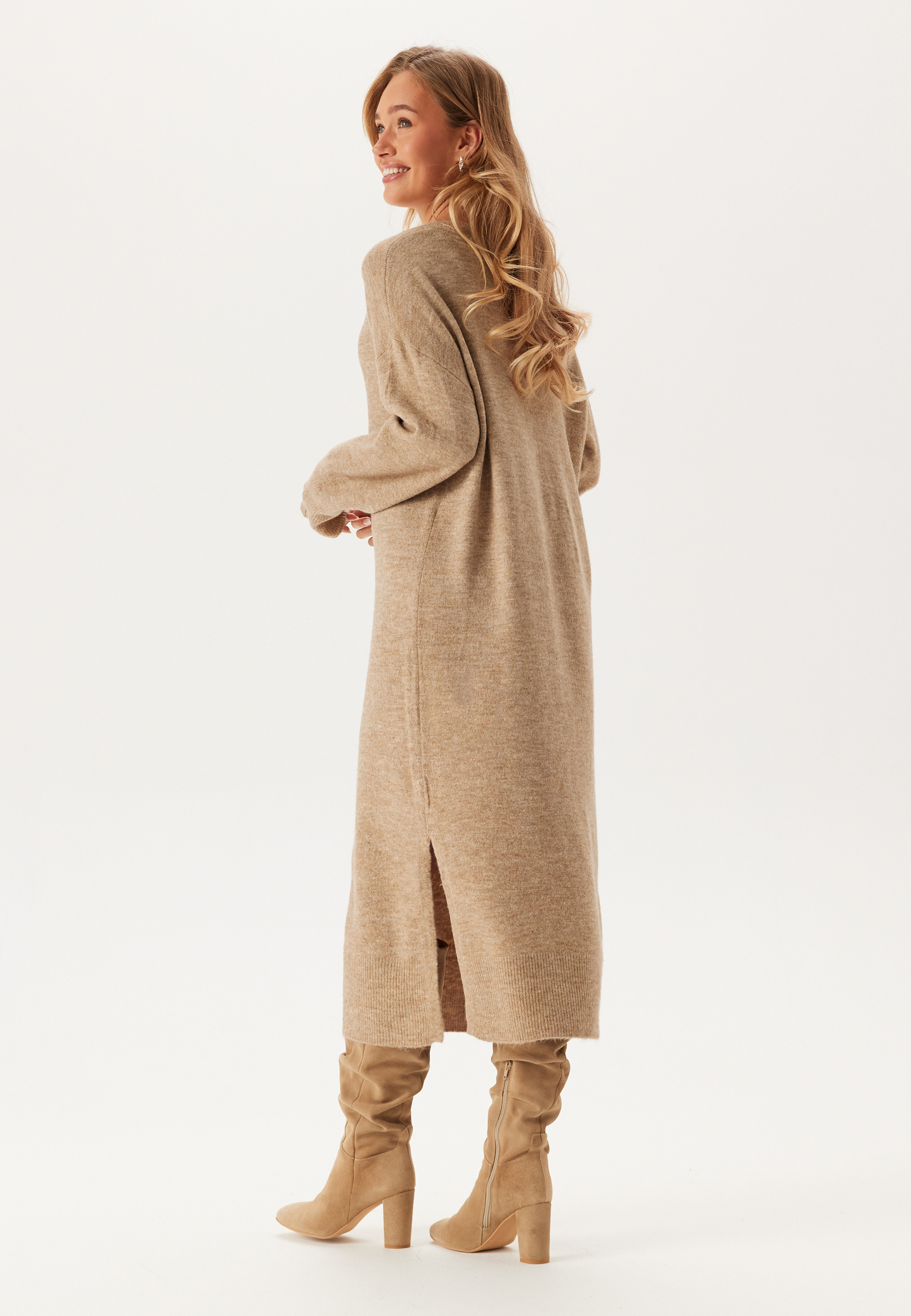 Vmjupiter Ls V-neck Calf Dress 3