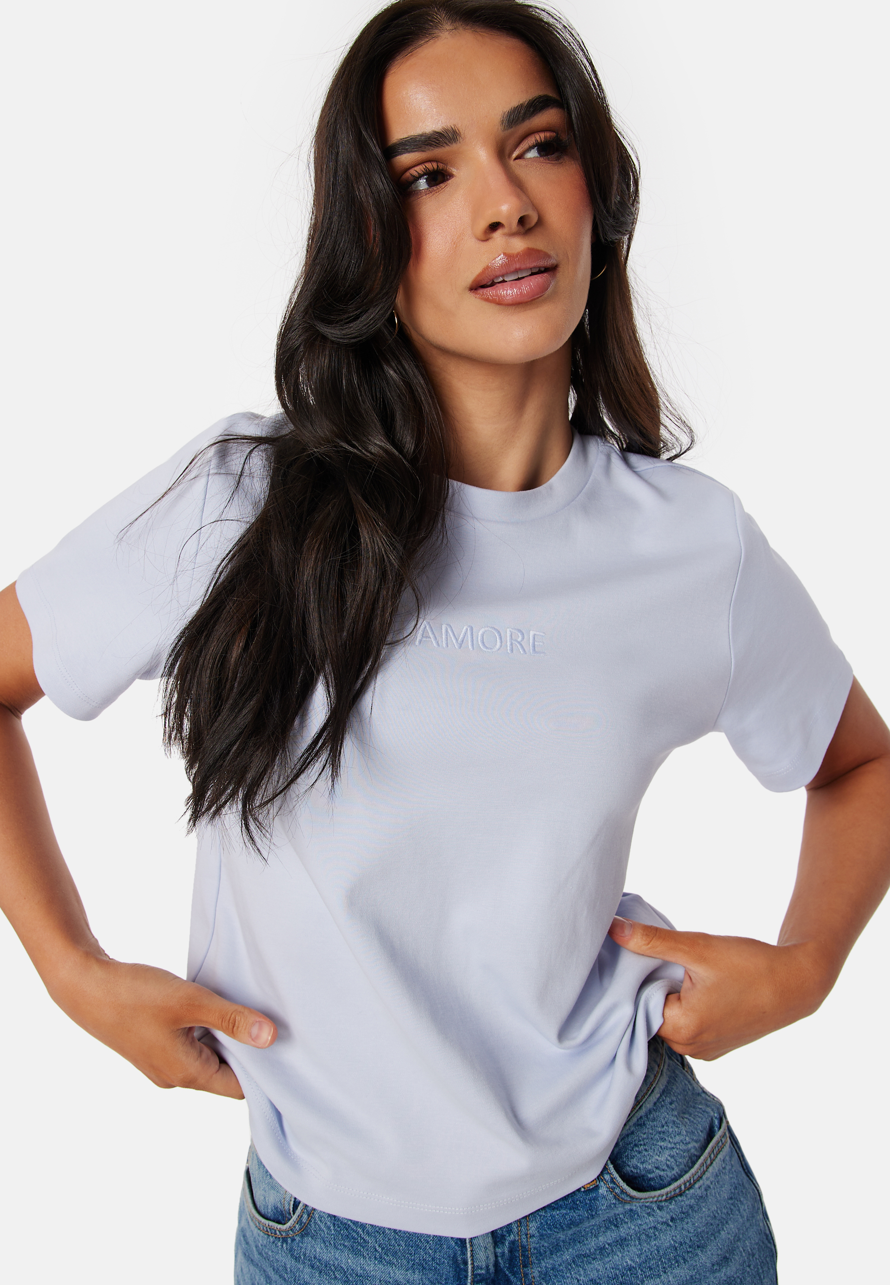 Vmkarma SS O-Neck emb shirt