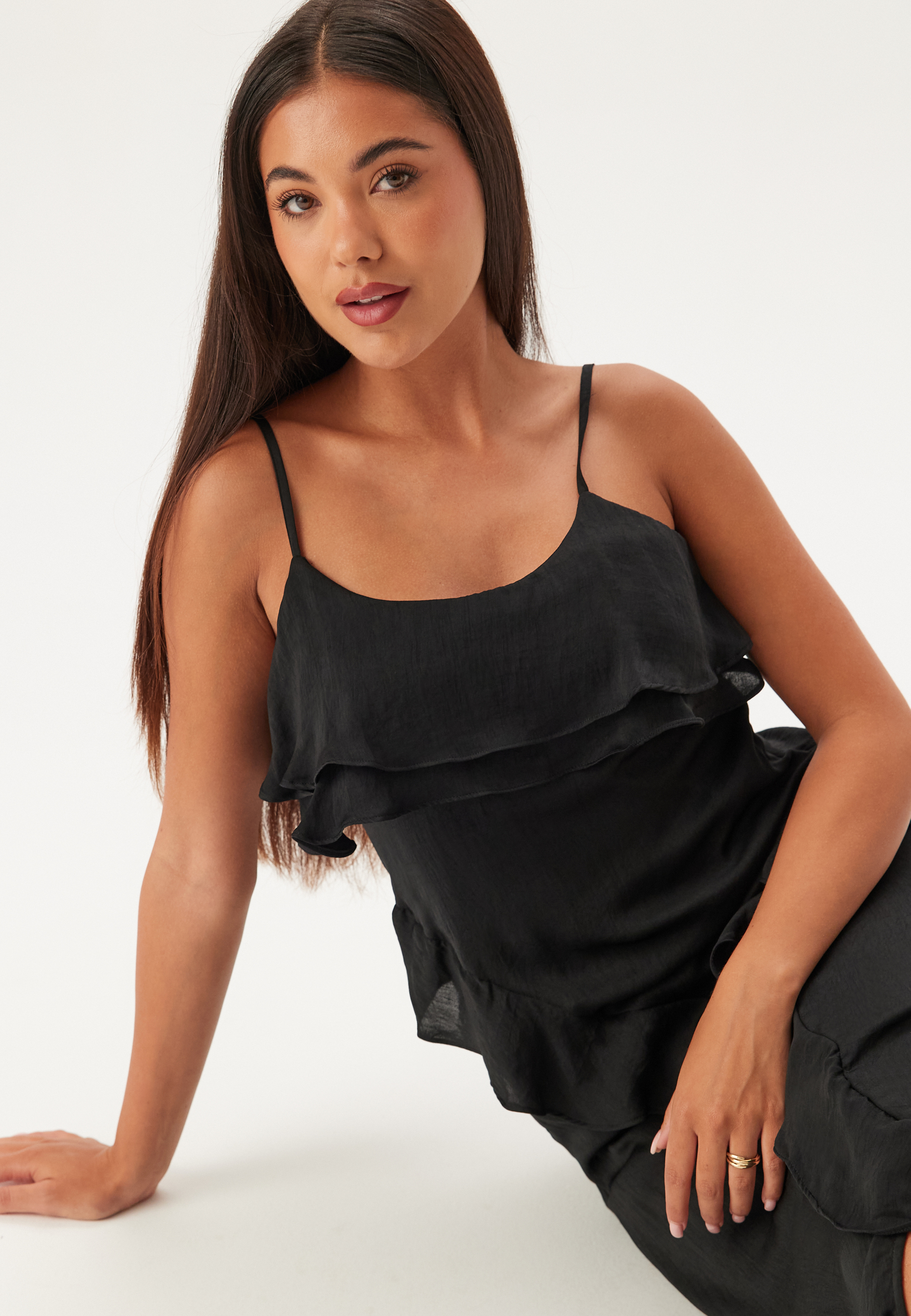 Vmmaxine Sl Ruffled Ankle Dres 2