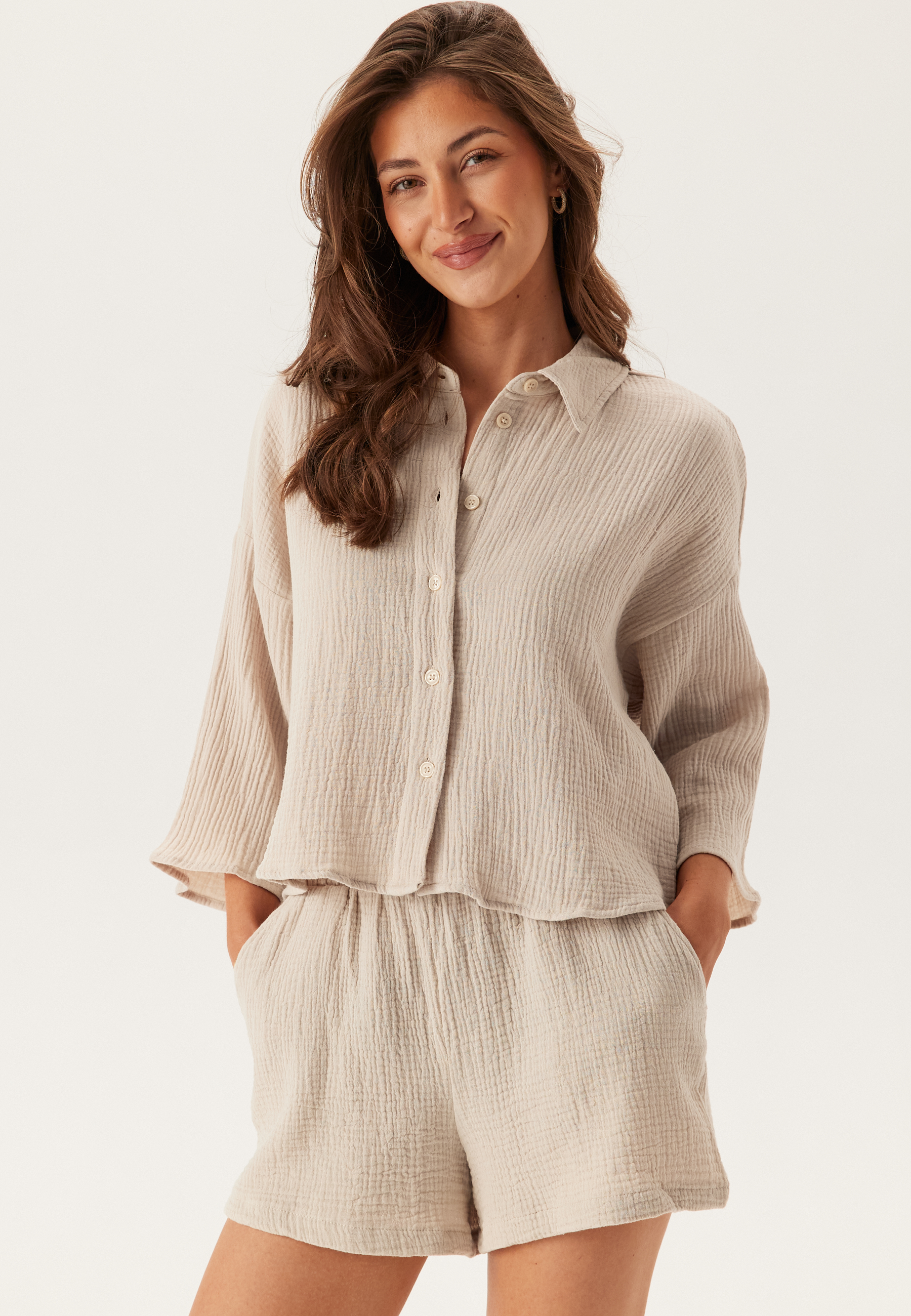 Vmnatali crop shirt