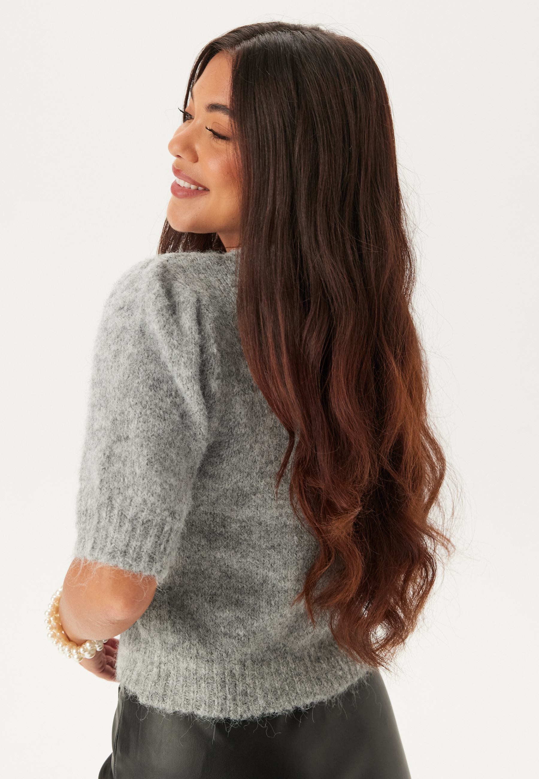 Vmnovah Ss O-neck Puff Pullove 2