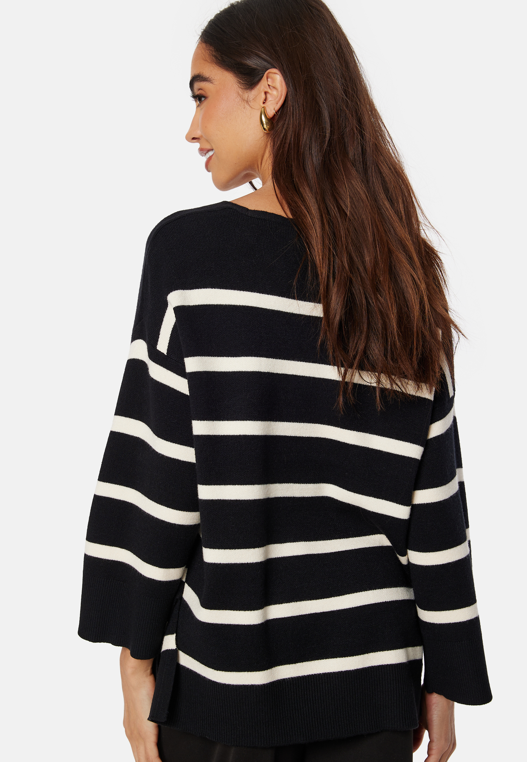 Vmsaba 3/4 V-neck Stripe Pullover 3