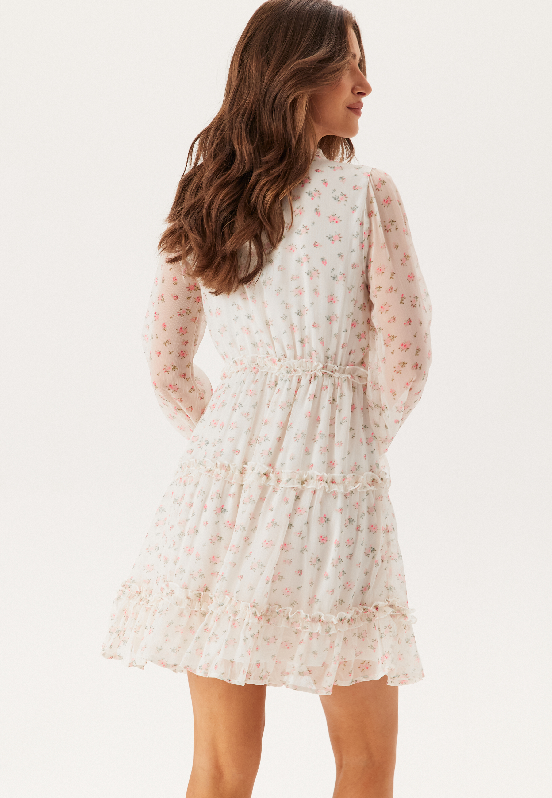 Vmsmilla LS frill short dress 6