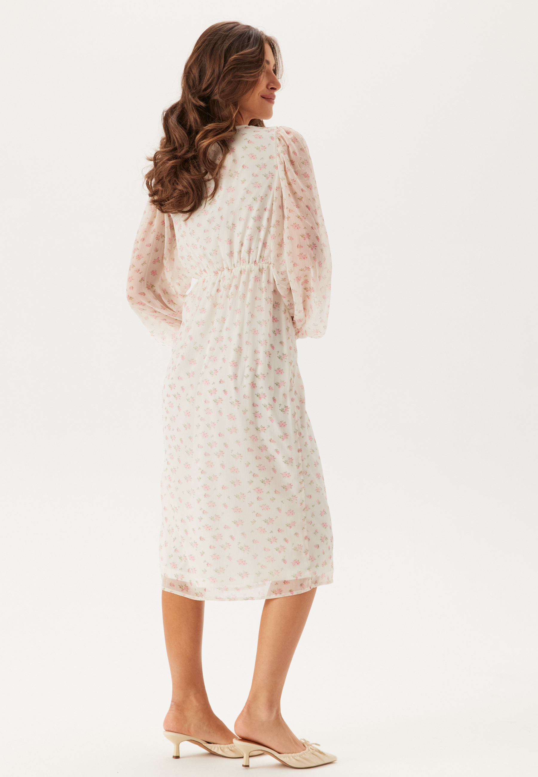 Vmsmilla Ls V-neck Calf Dress 2