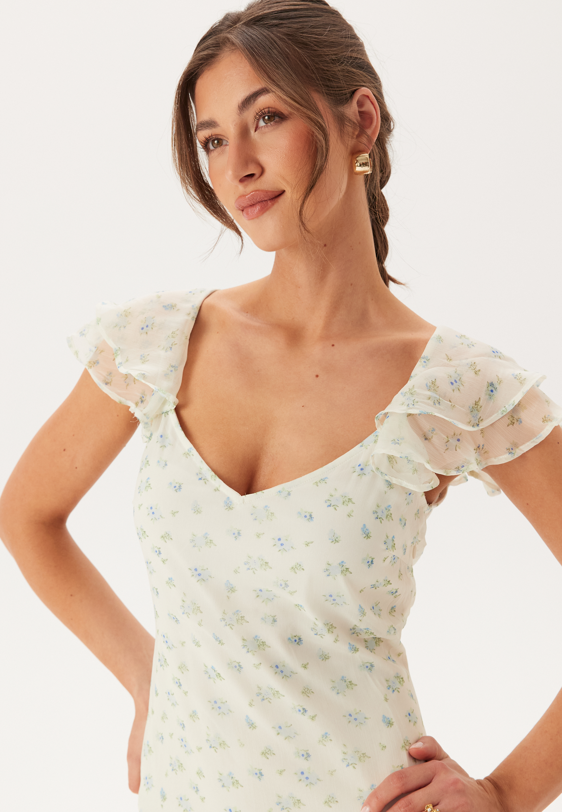 Vmsmilla S/L ANKLE FRILL DRESS 2