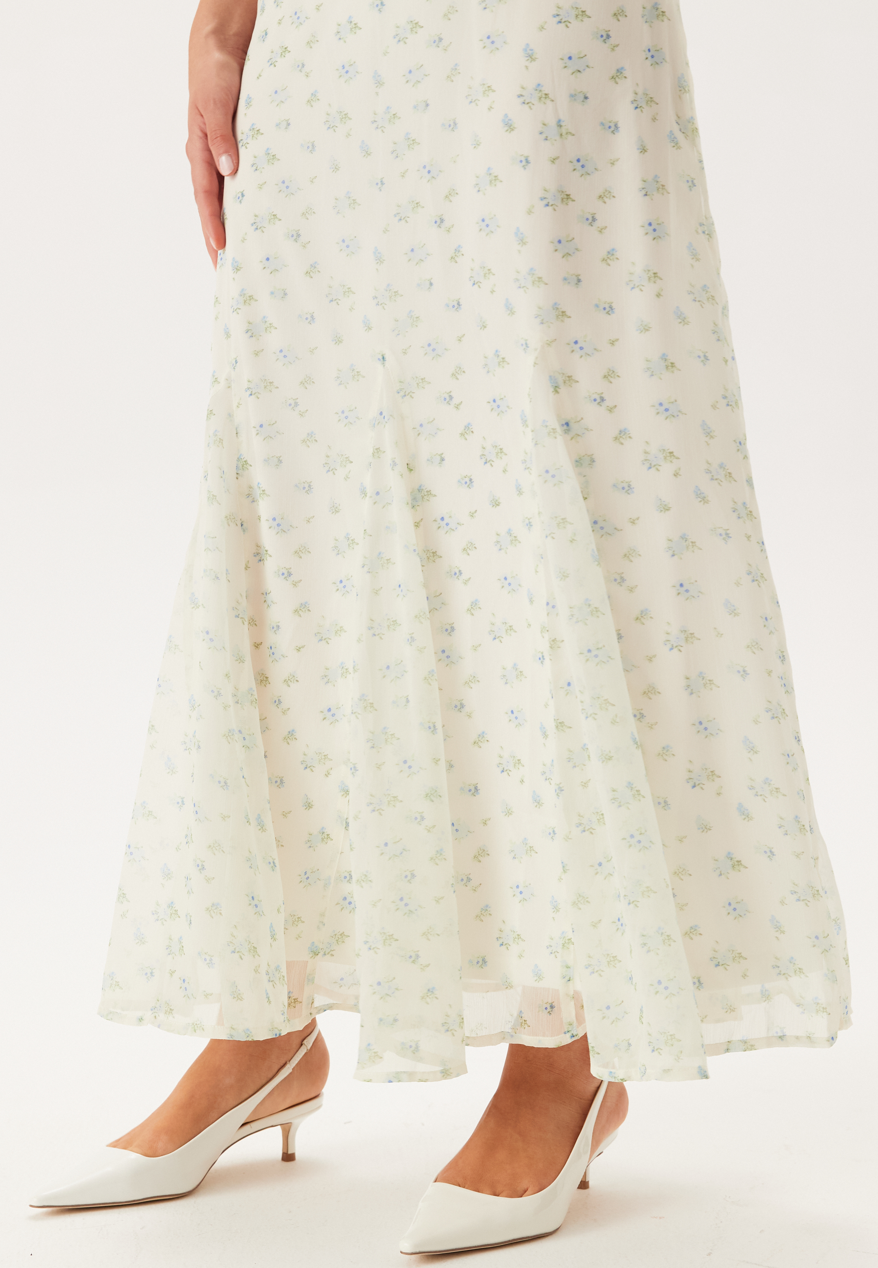 Vmsmilla S/L ANKLE FRILL DRESS 4