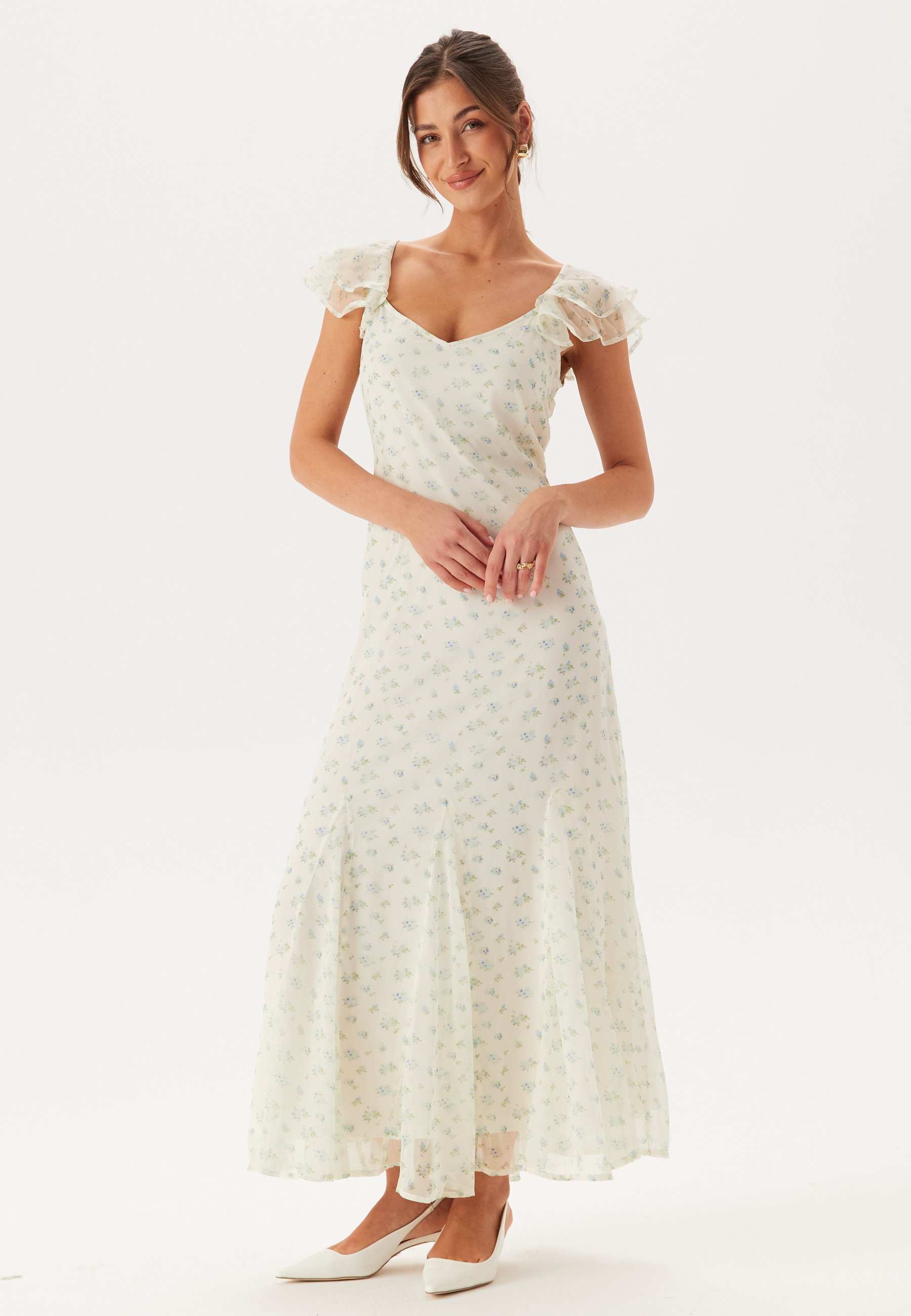 Vmsmilla S/L ANKLE FRILL DRESS 5