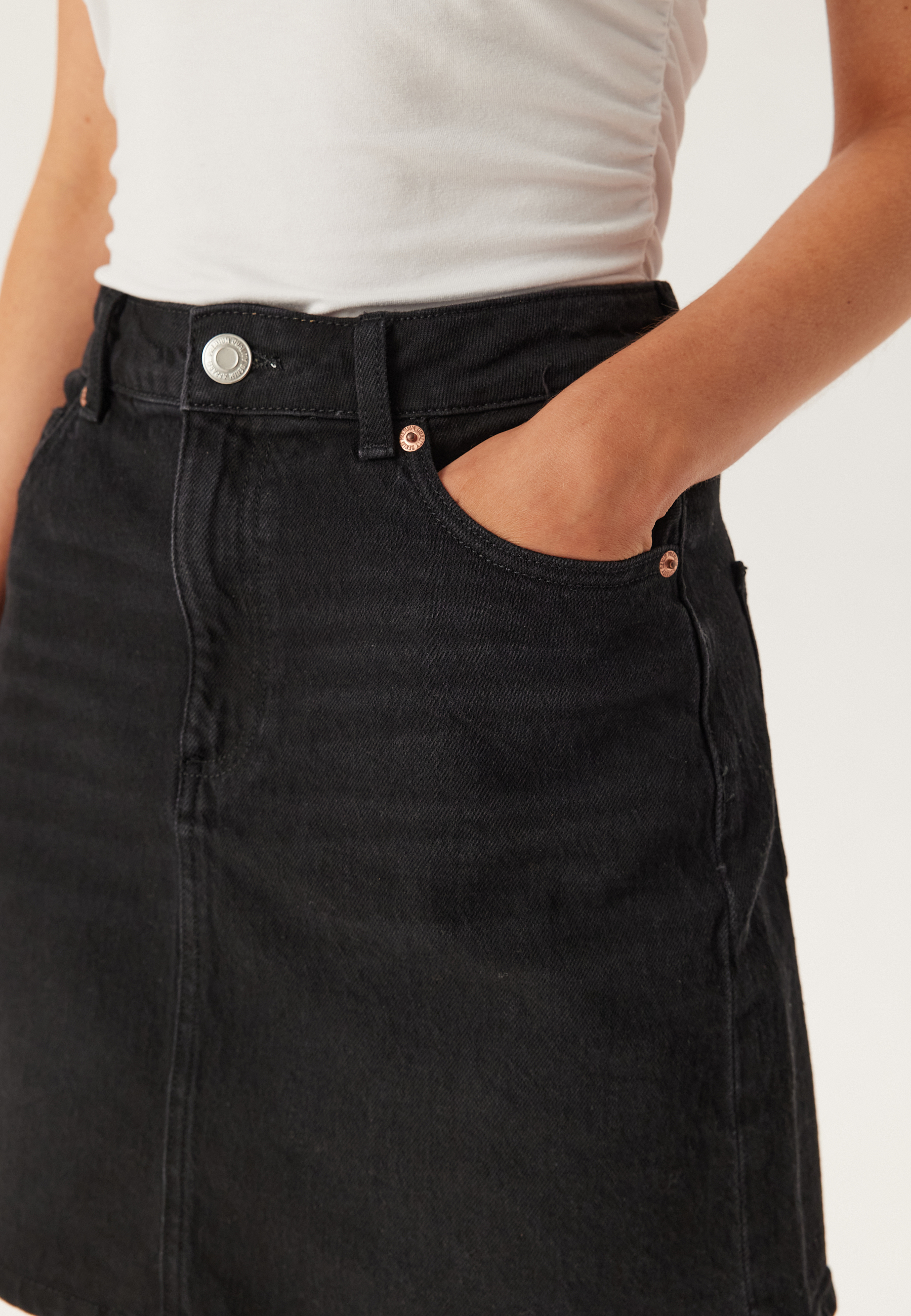 Vmtessa High Rise short denim skirt 4