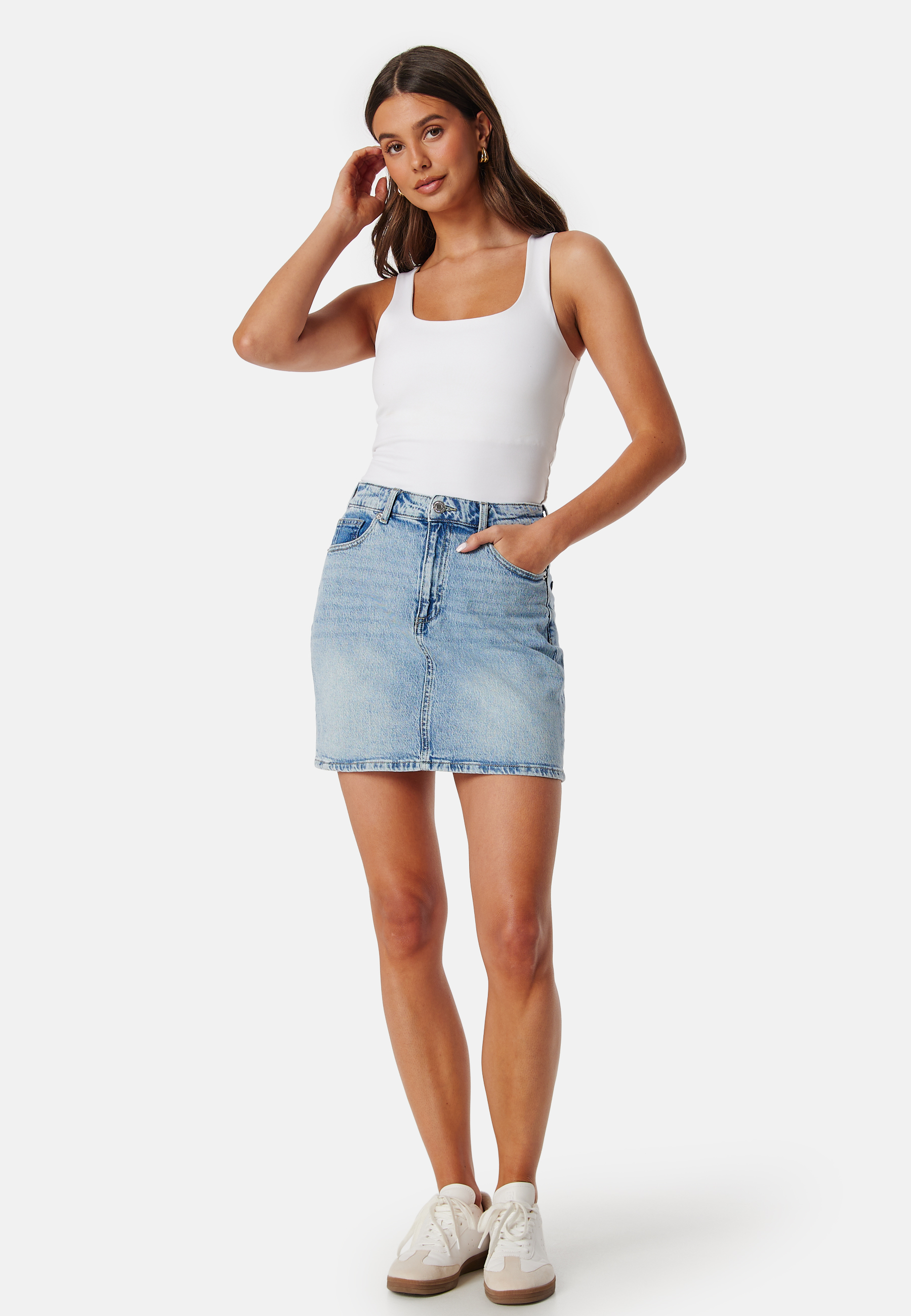 Vmtessa High Rise short denim skirt 2