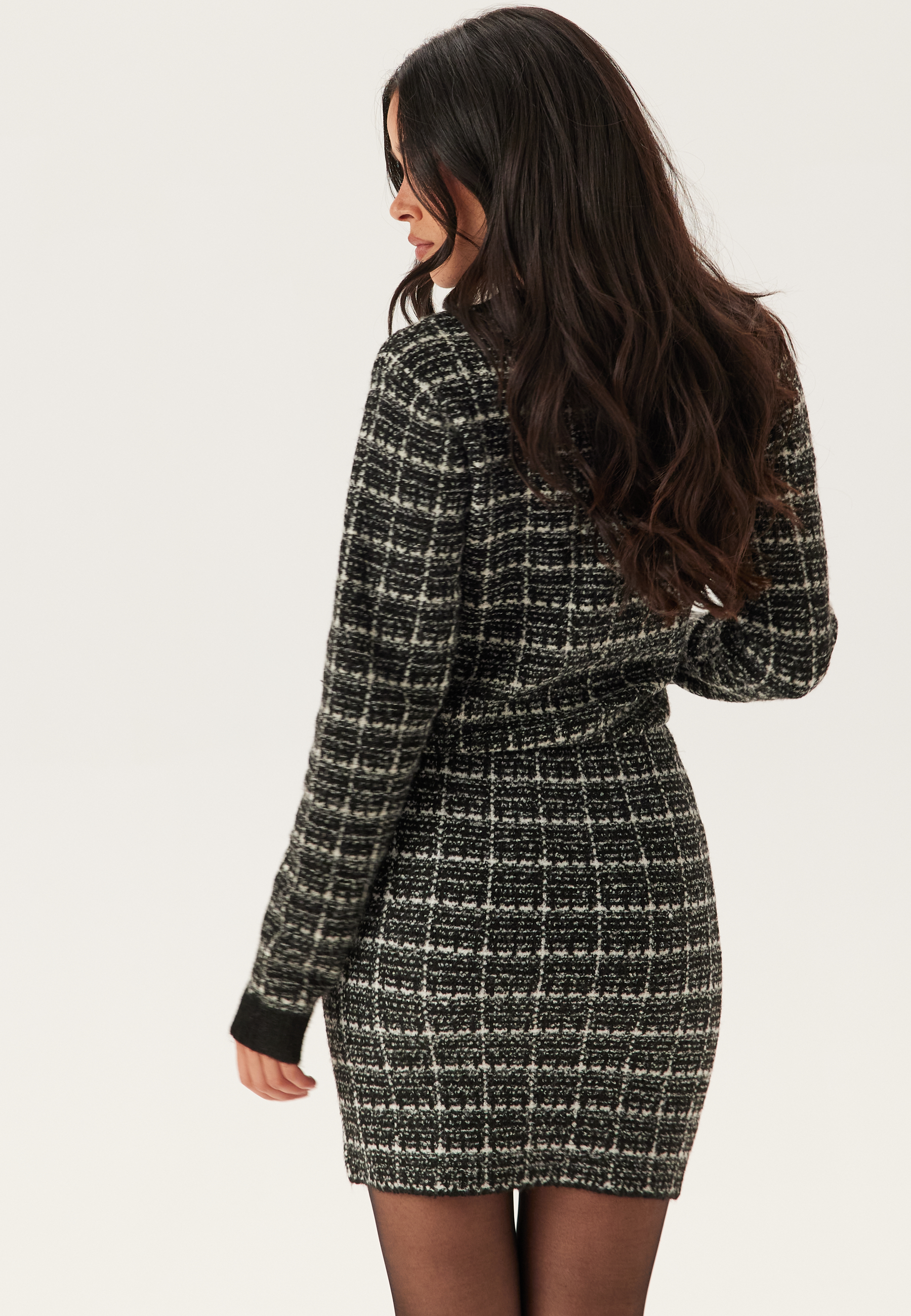 Audrey Check Knit Skirt 2