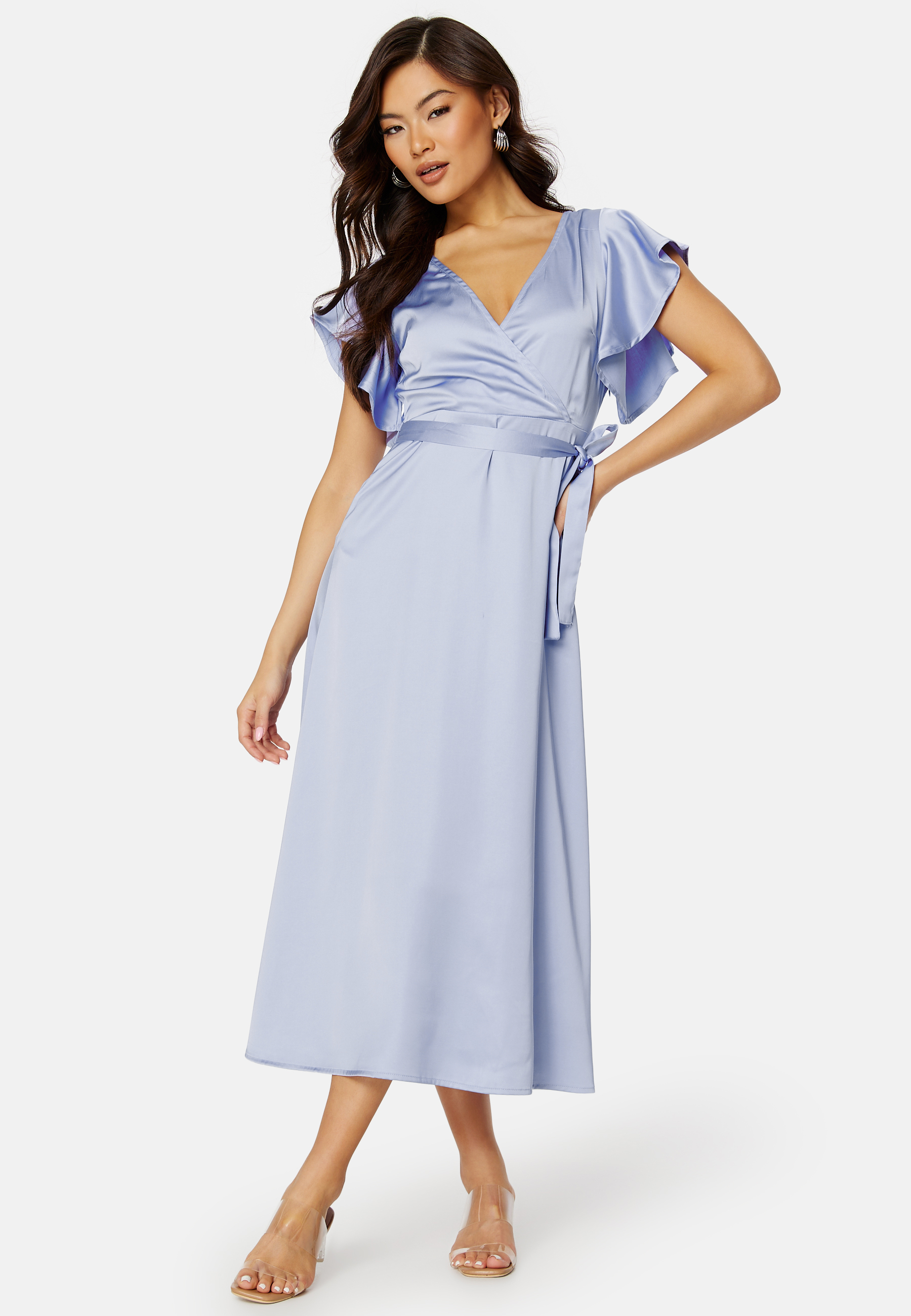 Carolina S/S V-Neck Midi Dress