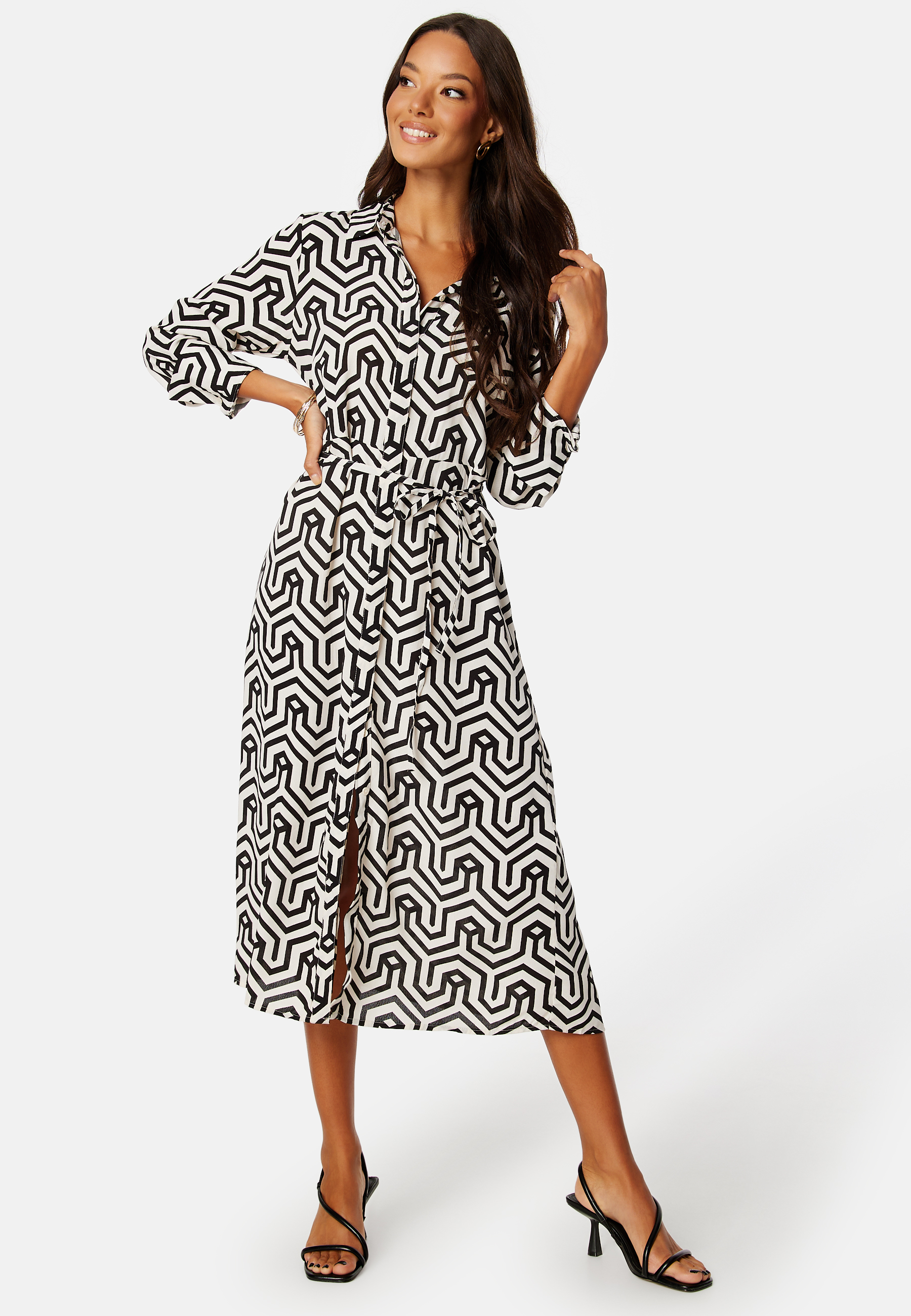 Daca Sana L/S Midi Calf Shirt Dress 2