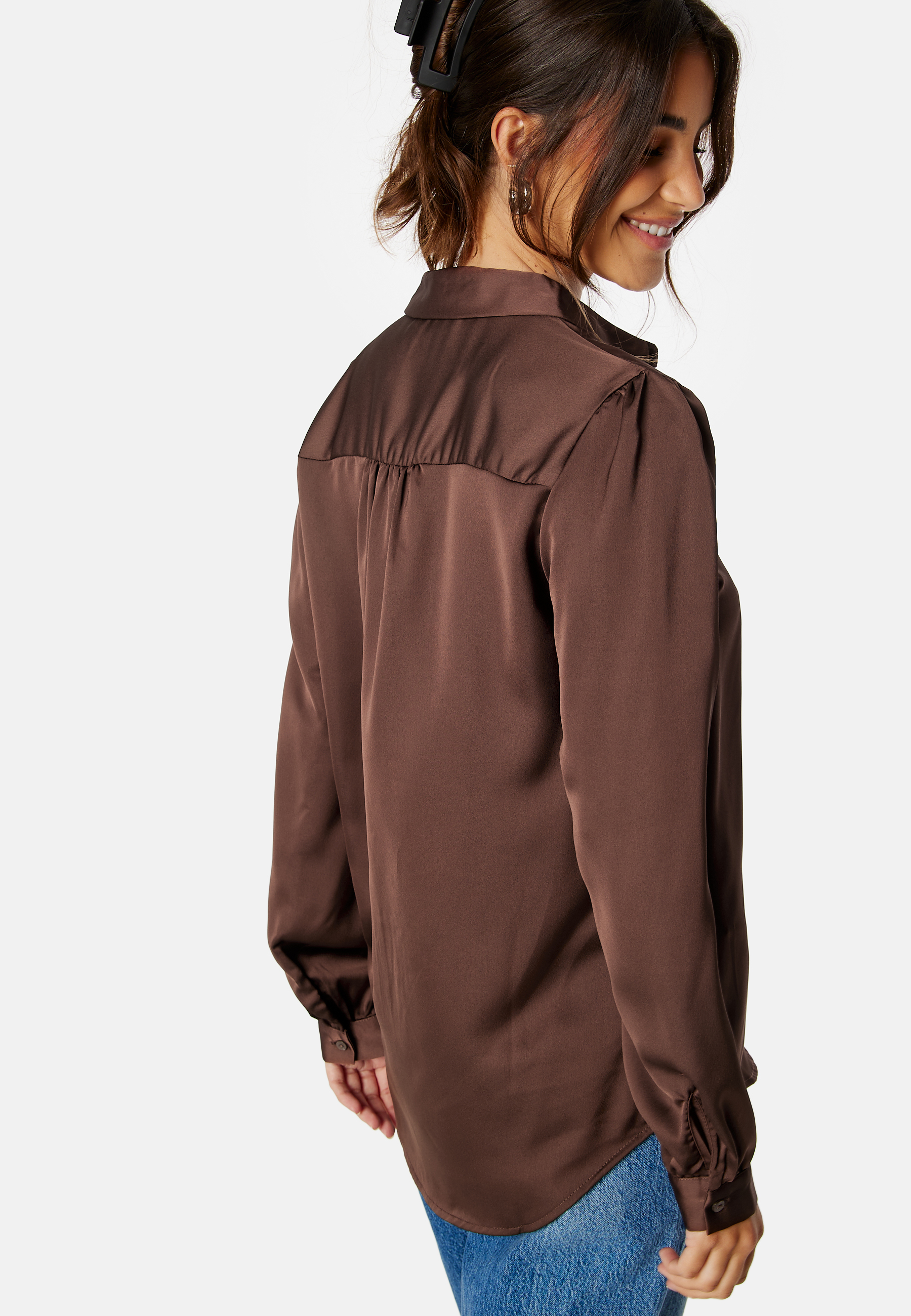 Ellette Satin L/S Shirt 2