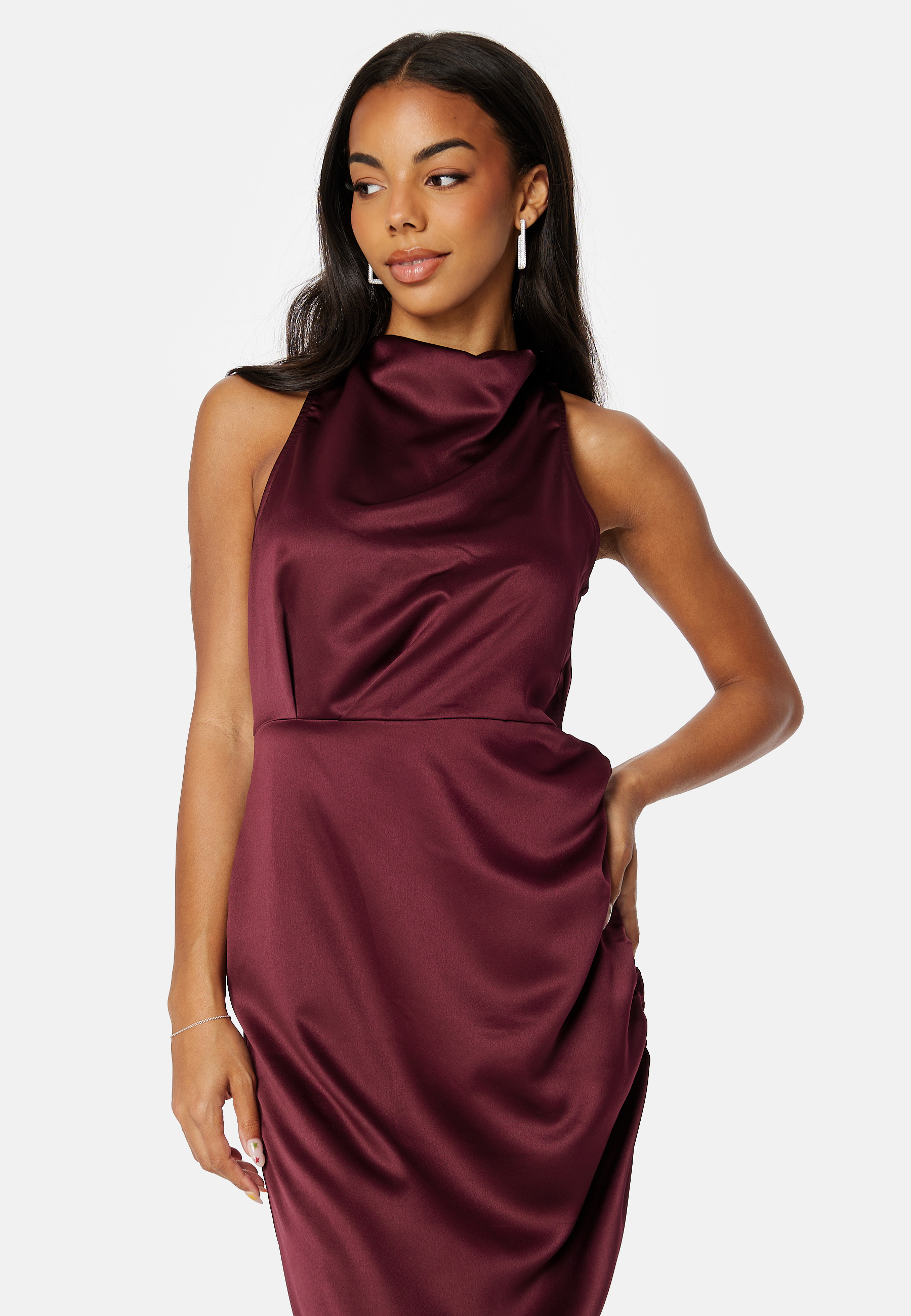 Ellie S/L Midi Wrinkle Dress 2