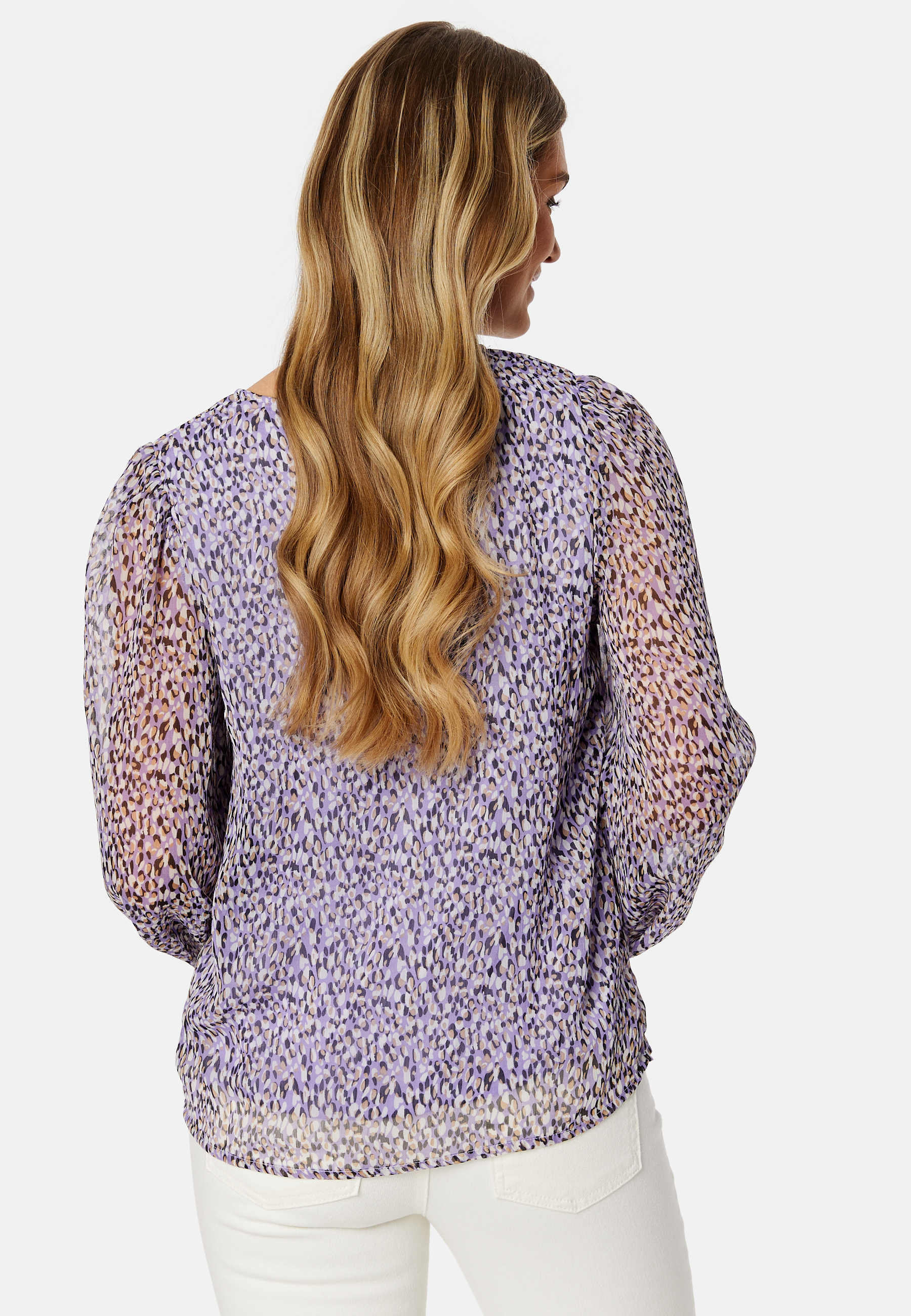 Falia Dotta V-Neck L/S Top 2