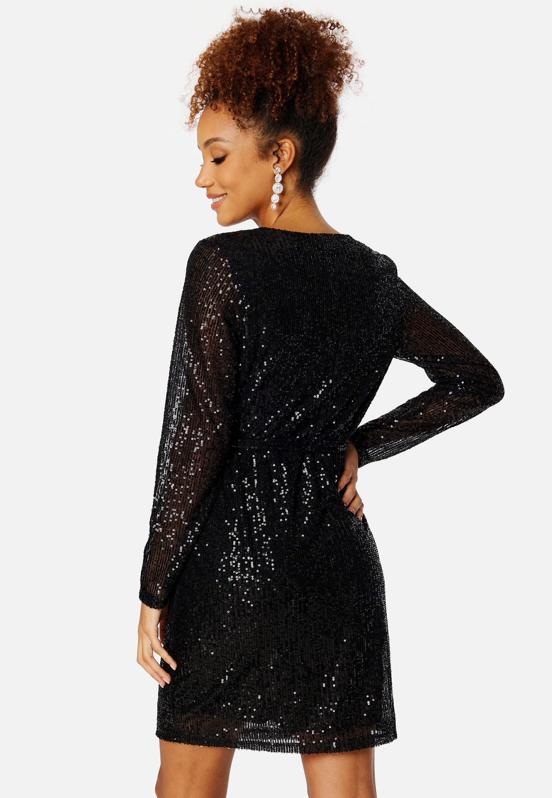 Glitas L/S Wrap Dress 2