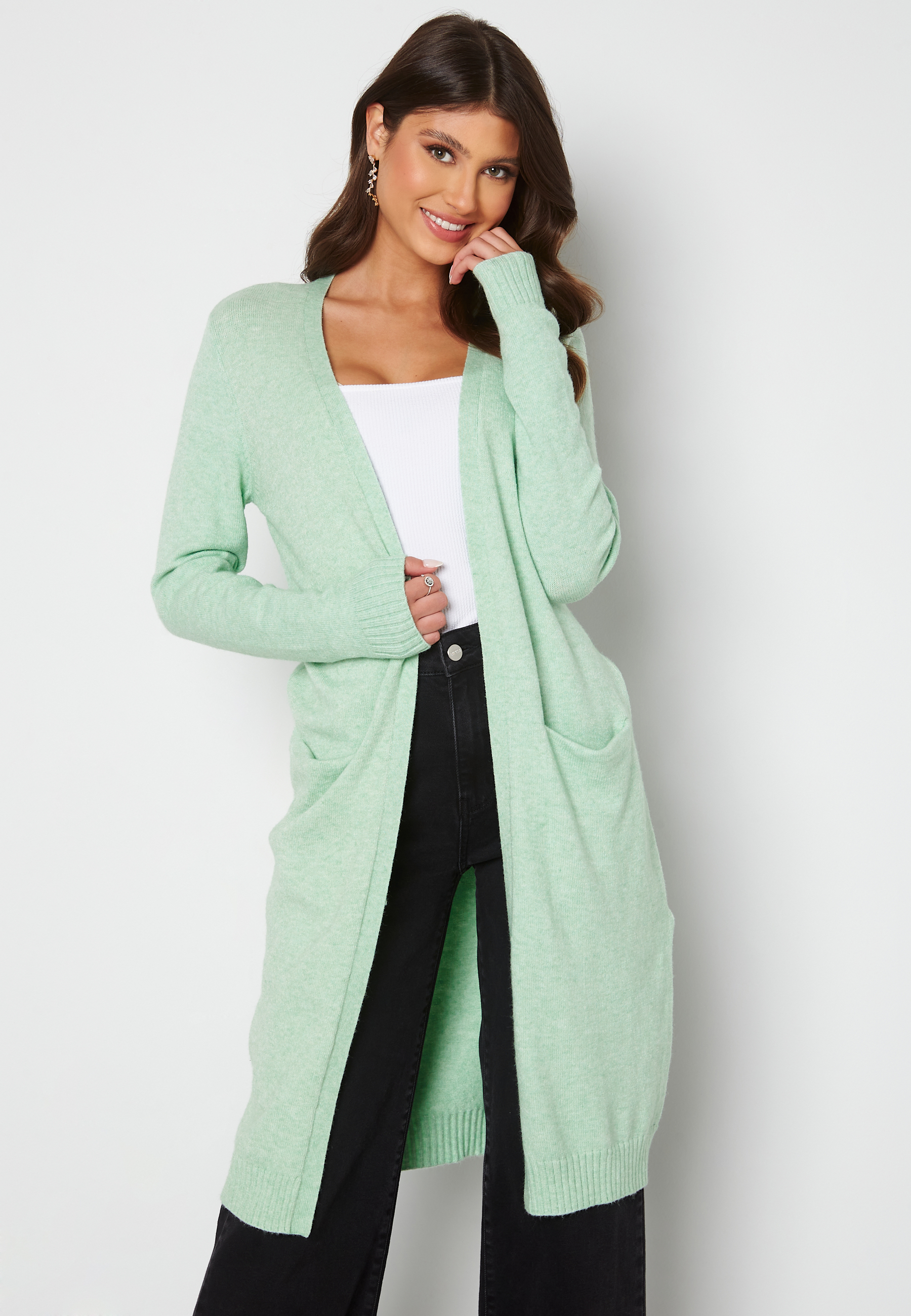 Ril Long Knit Cardigan