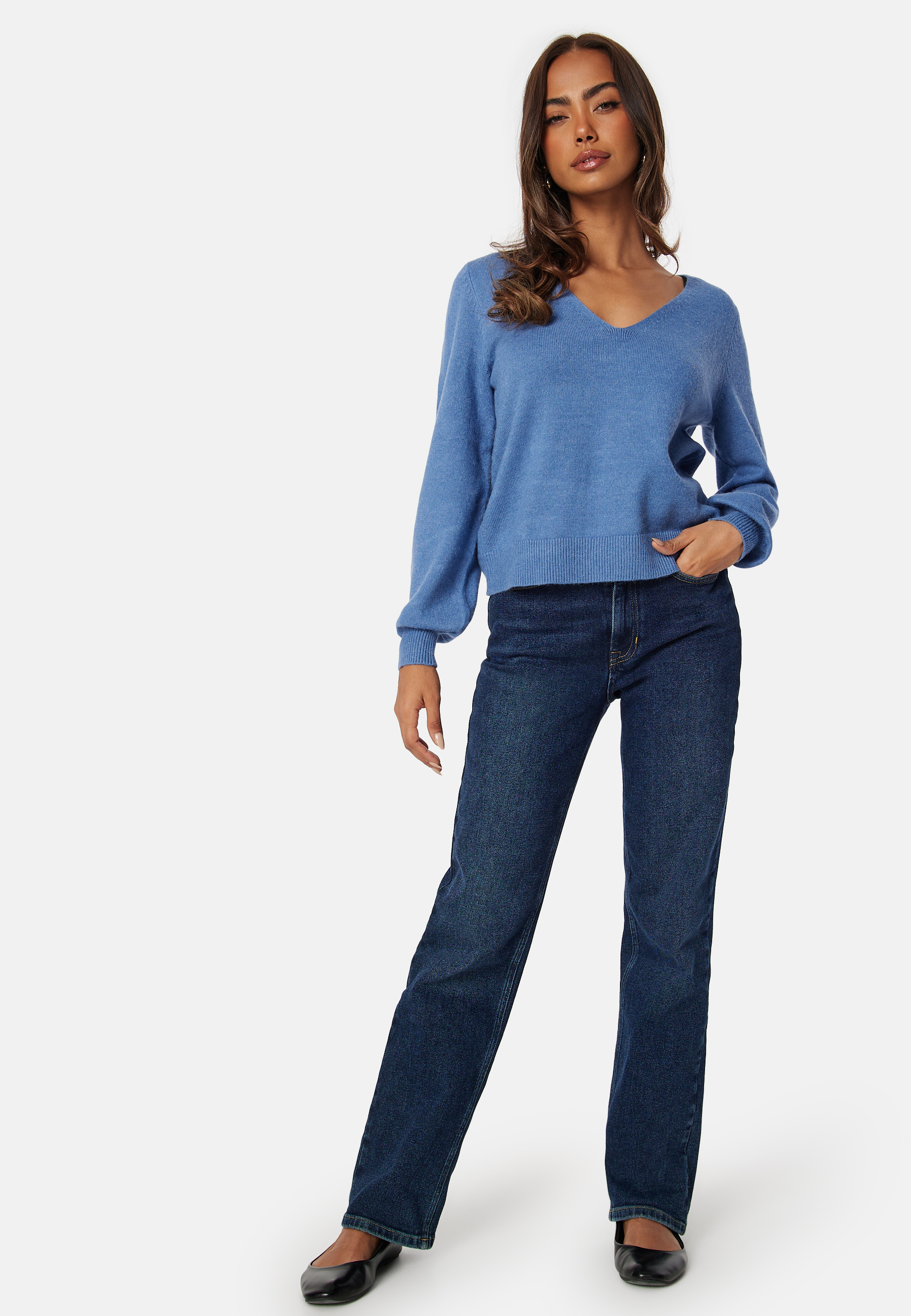 Ril Rev V-Neck L/S Top 3